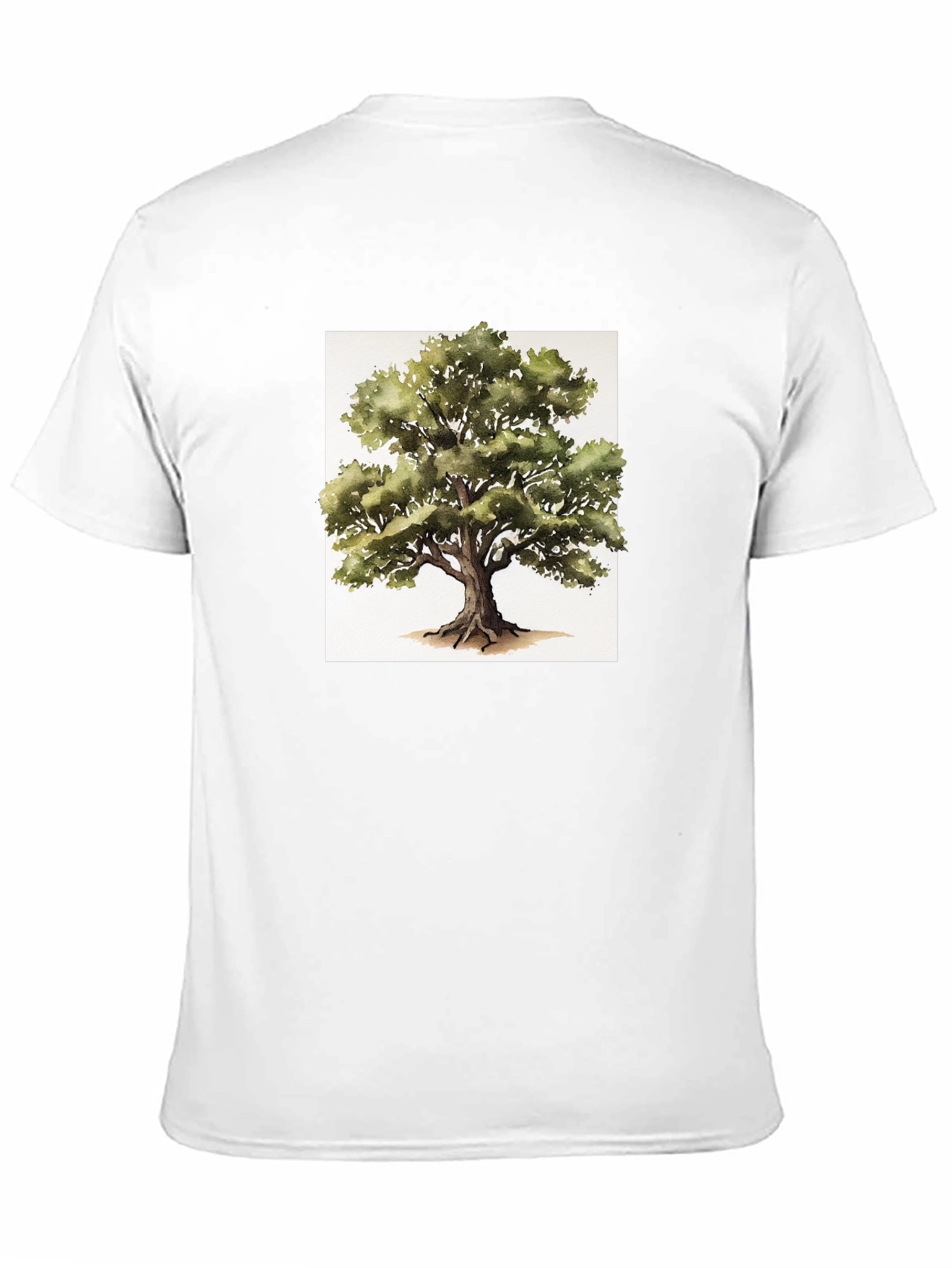 Nature Tree Graphic Tee - Soft Black Cotton Shirt