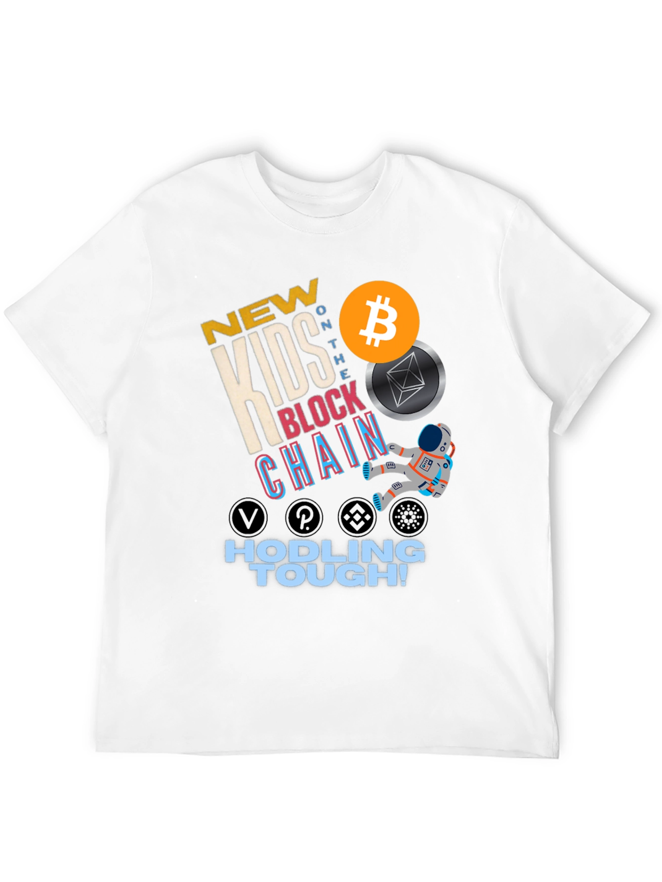 New Kids Block Chain T-Shirt - Hodling Tough!