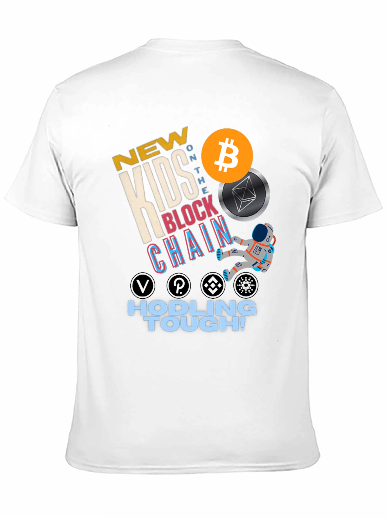 New Kids Block Chain T-Shirt - Hodling Tough!