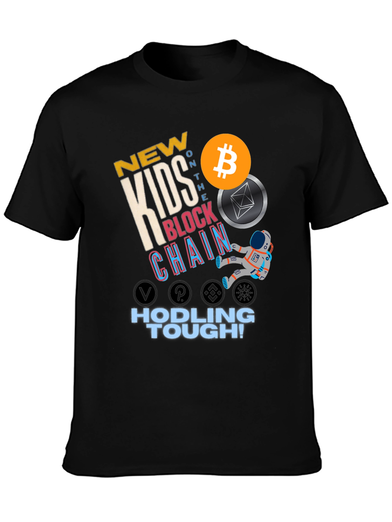 New Kids Block Chain T-Shirt - Hodling Tough!