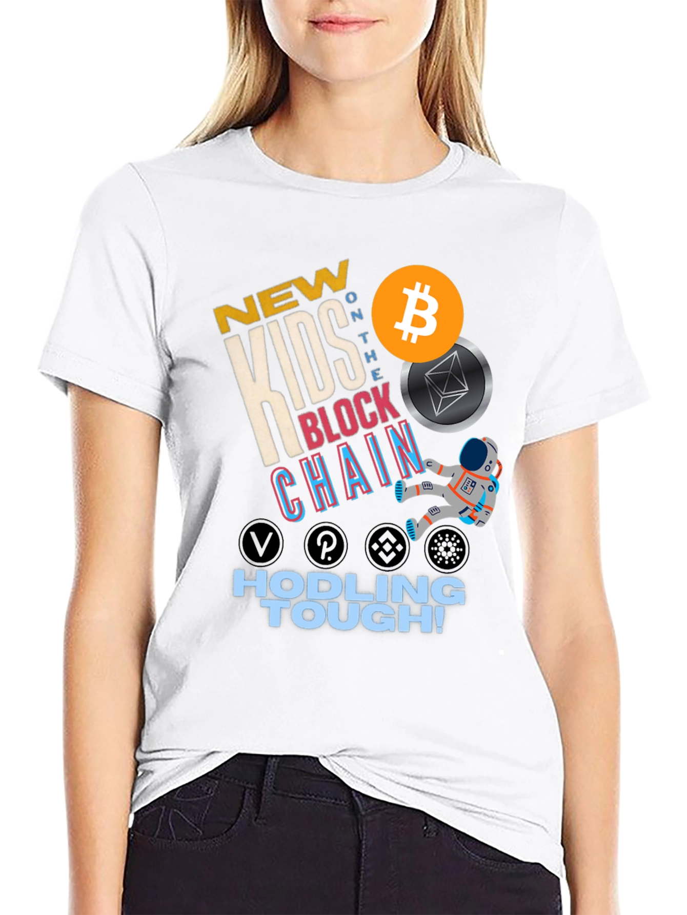 New Kids Block Chain T-Shirt - Hodling Tough!