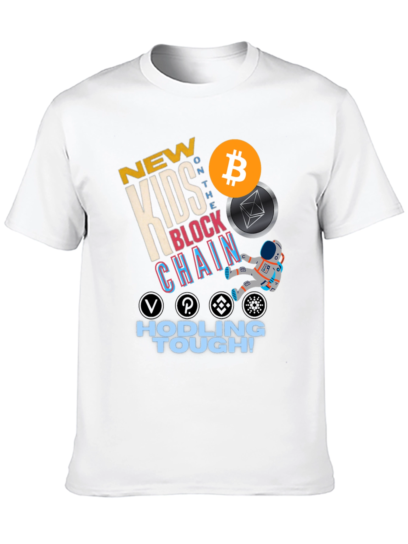 New Kids Block Chain T-Shirt - Hodling Tough!