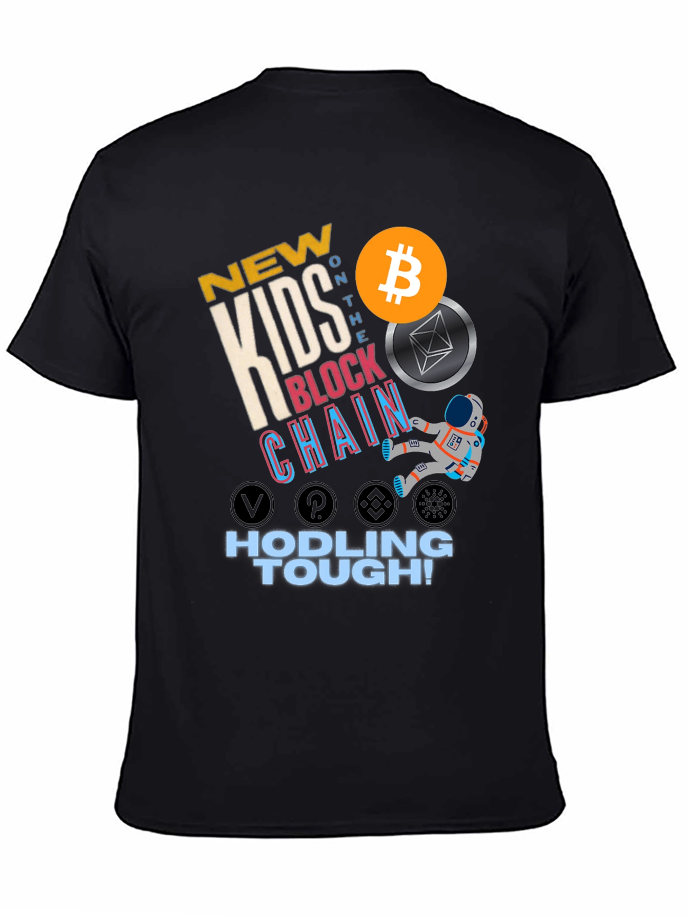 New Kids Block Chain T-Shirt - Hodling Tough!