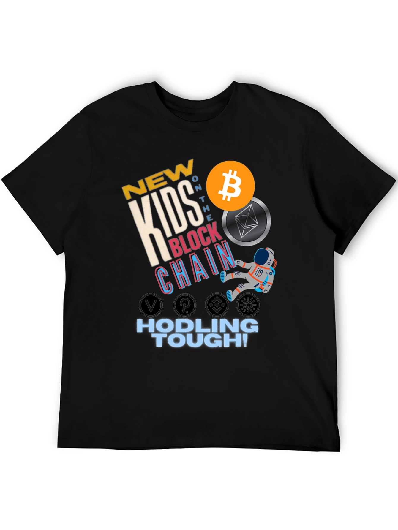 New Kids Block Chain T-Shirt - Hodling Tough!