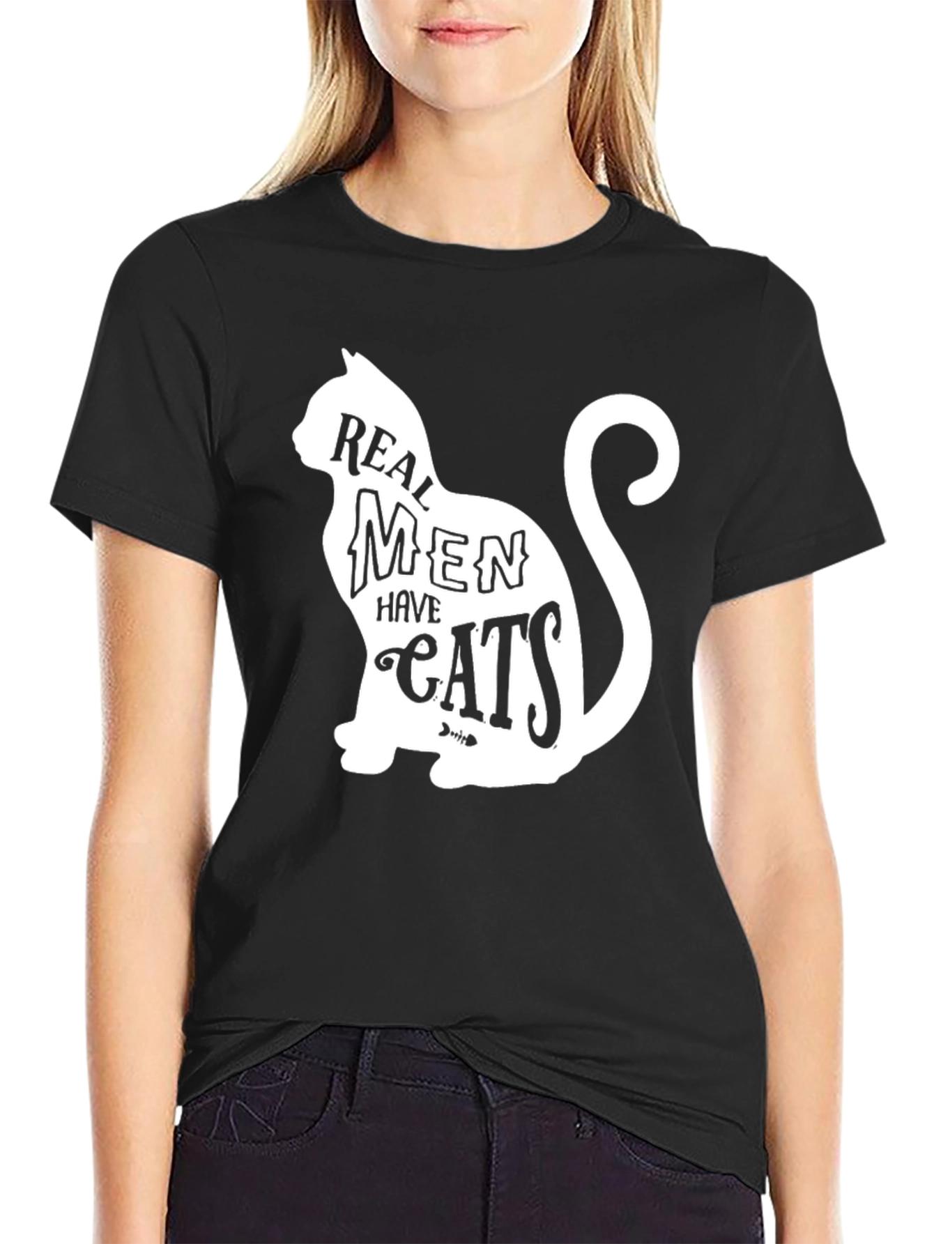 Real Men Have Cats Graphic Tee