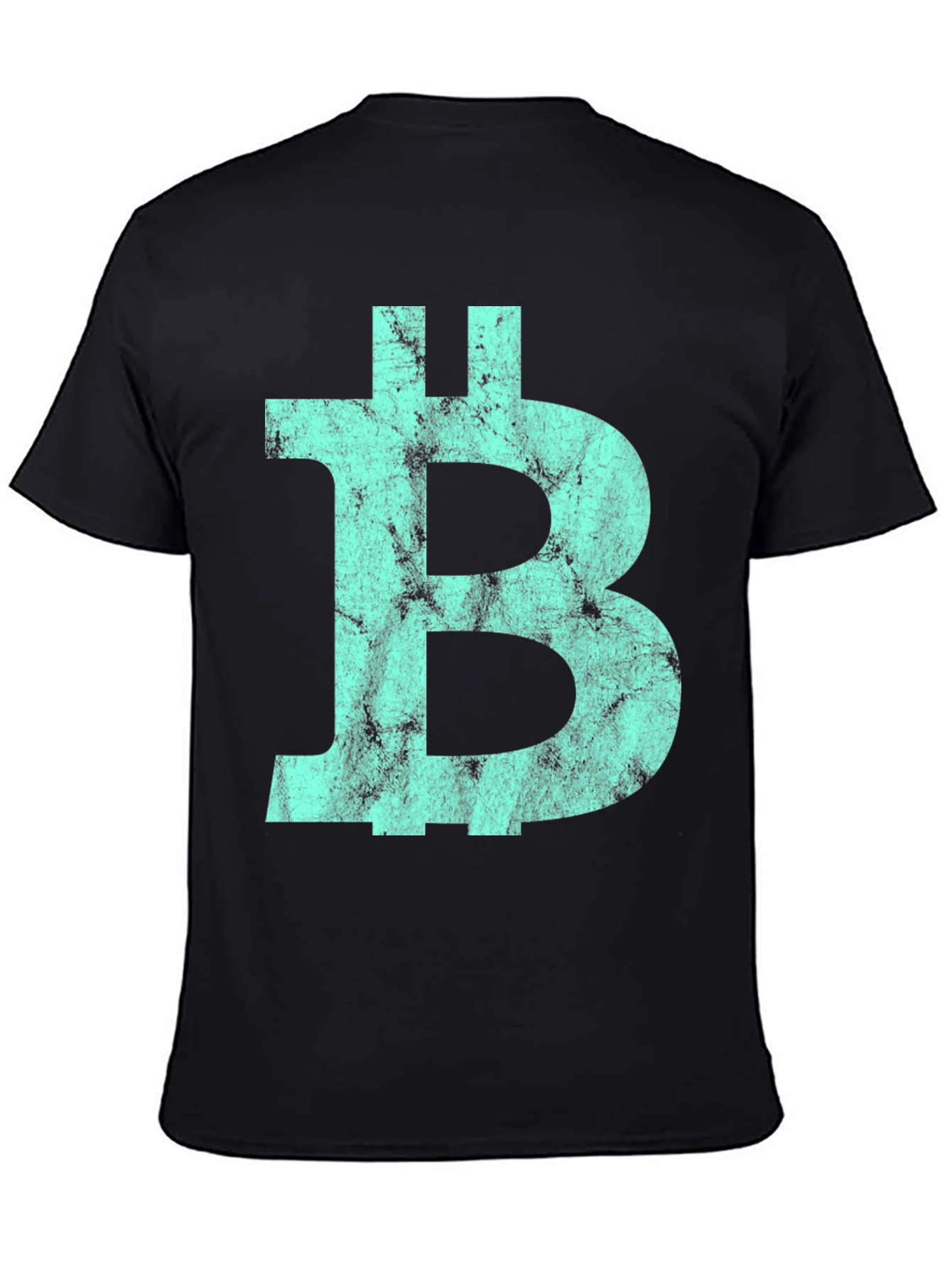 Bitcoin Distressed Logo Graphic Tee