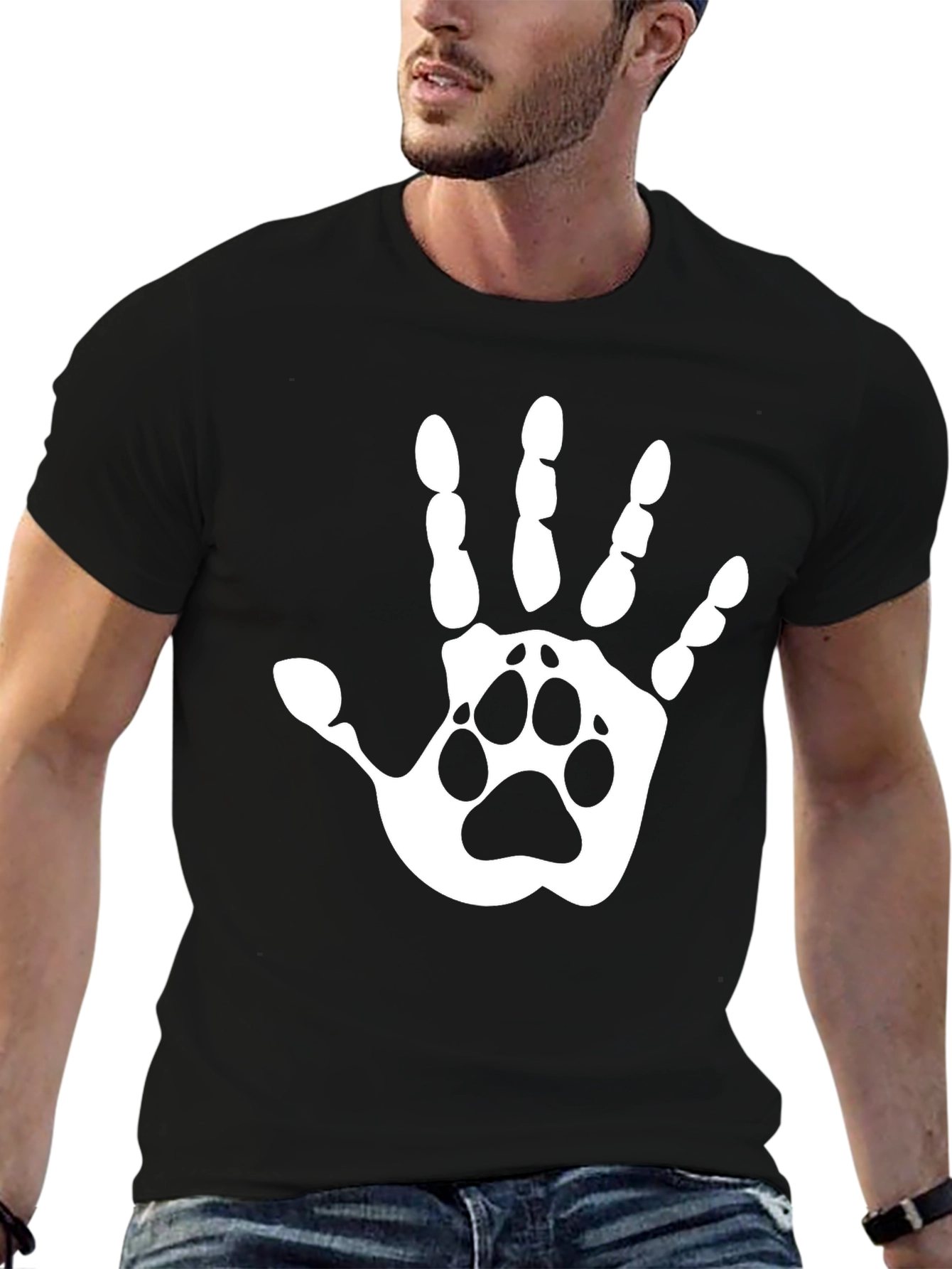 Paw Print Hand T-Shirt