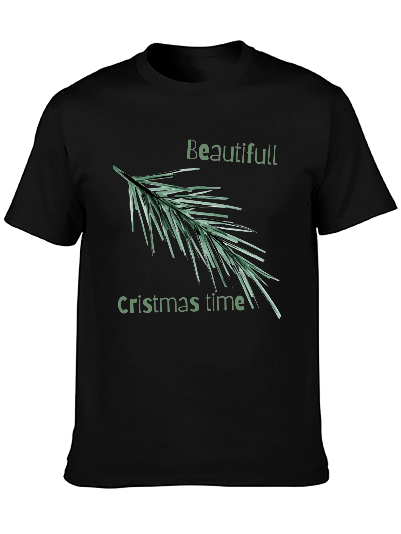 Festive Christmas Time Graphic Tee