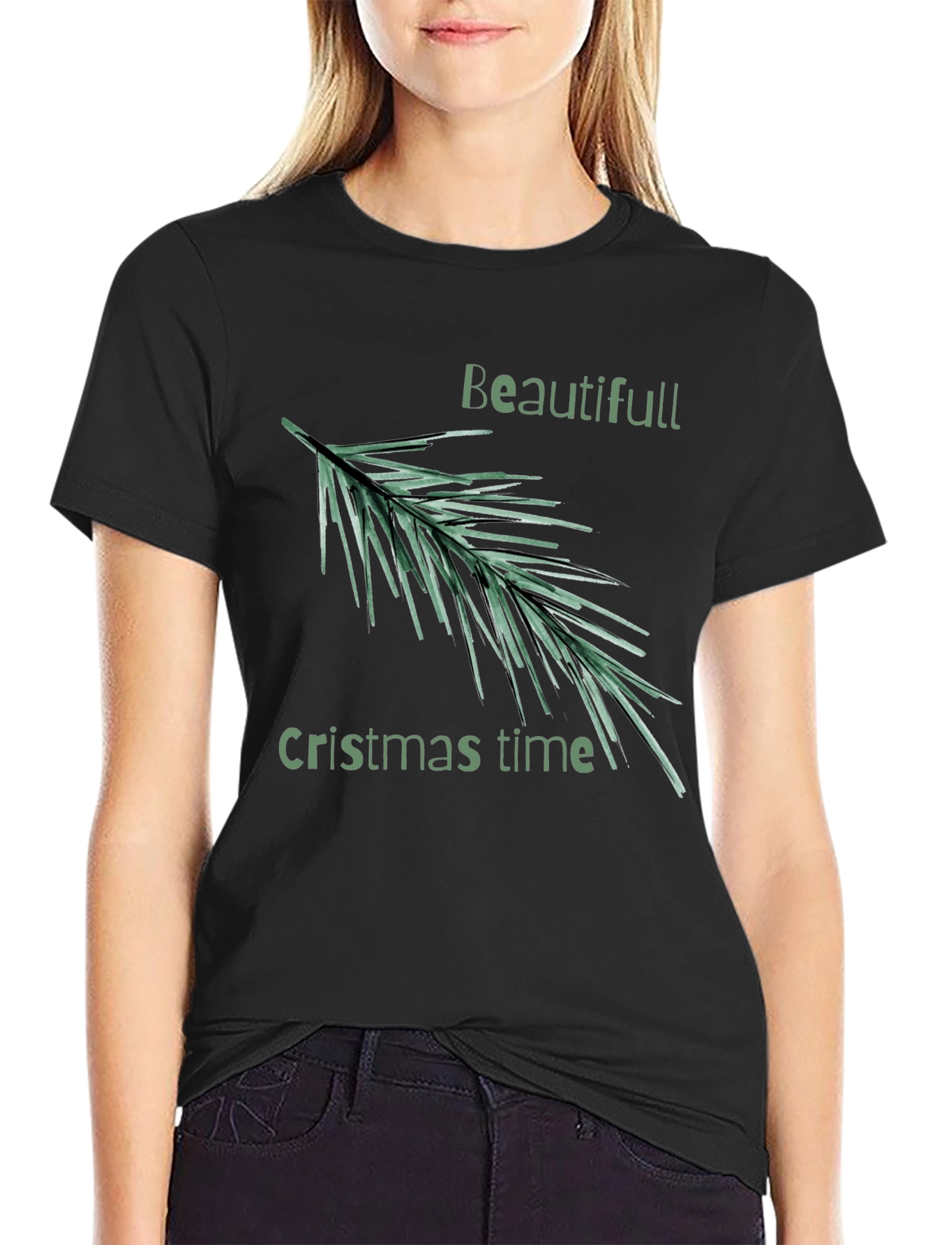 Festive Christmas Time Graphic Tee