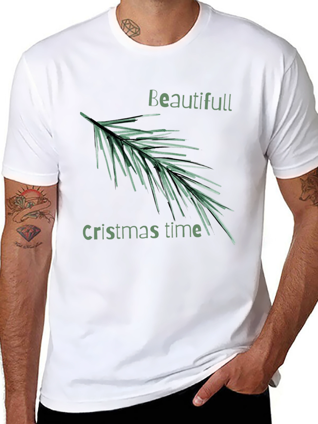 Festive Christmas Time Graphic Tee