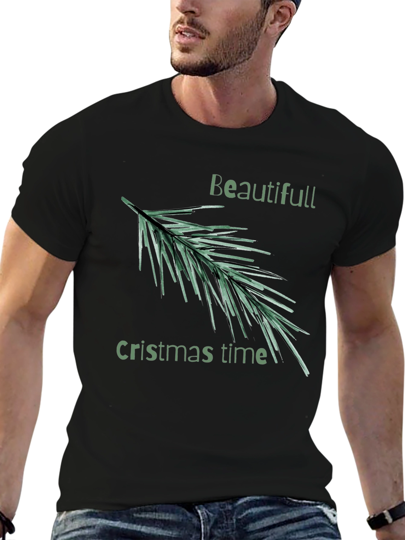Festive Christmas Time Graphic Tee
