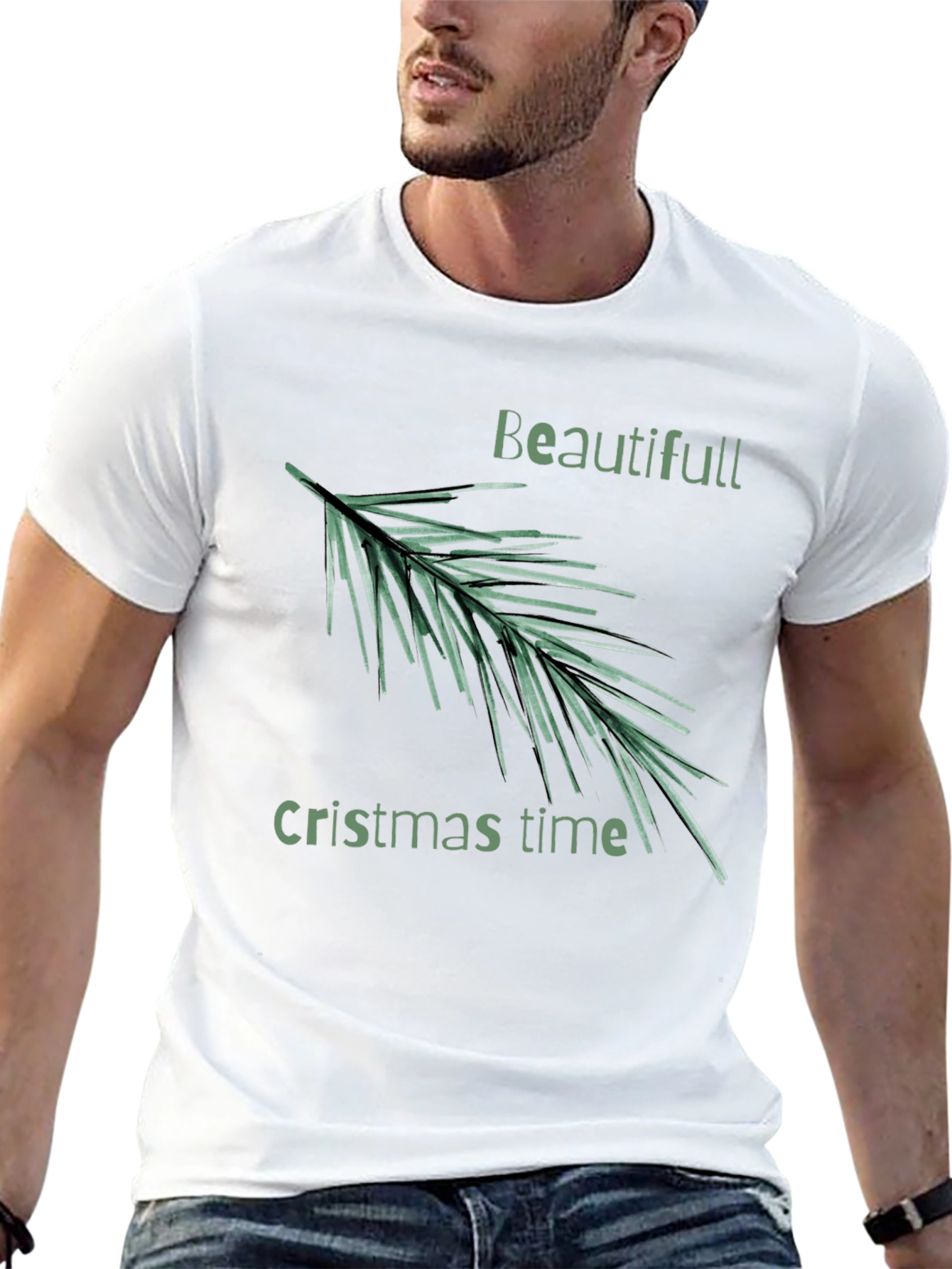 Festive Christmas Time Graphic Tee