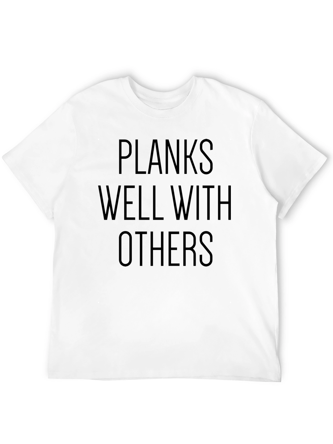 Planks Well With Others Black T-Shirt