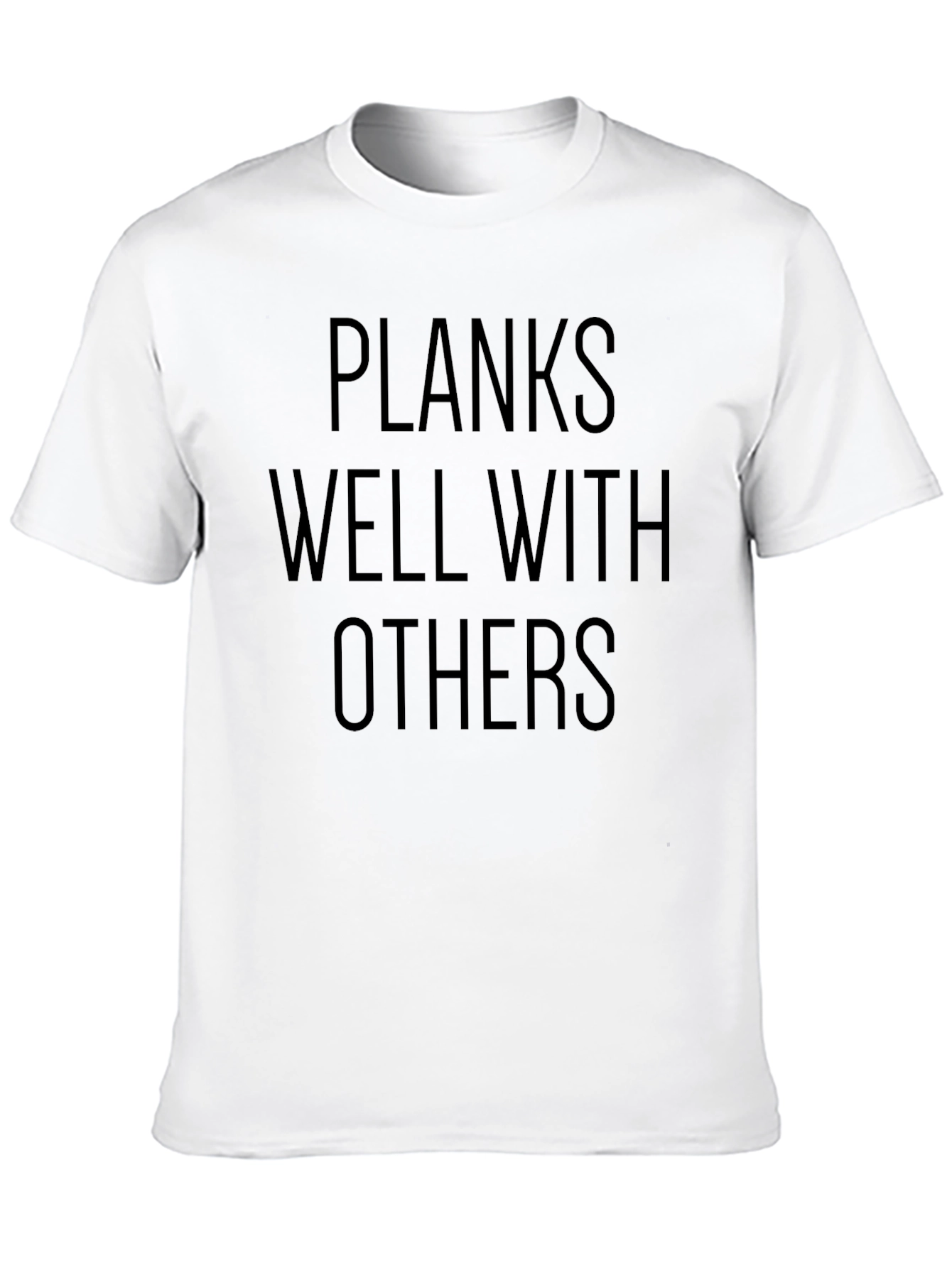 Planks Well With Others Black T-Shirt