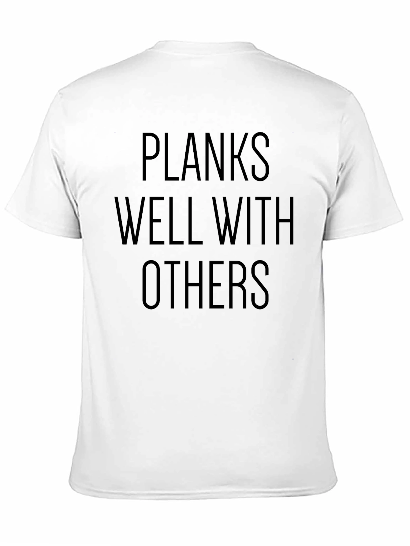 Planks Well With Others Black T-Shirt
