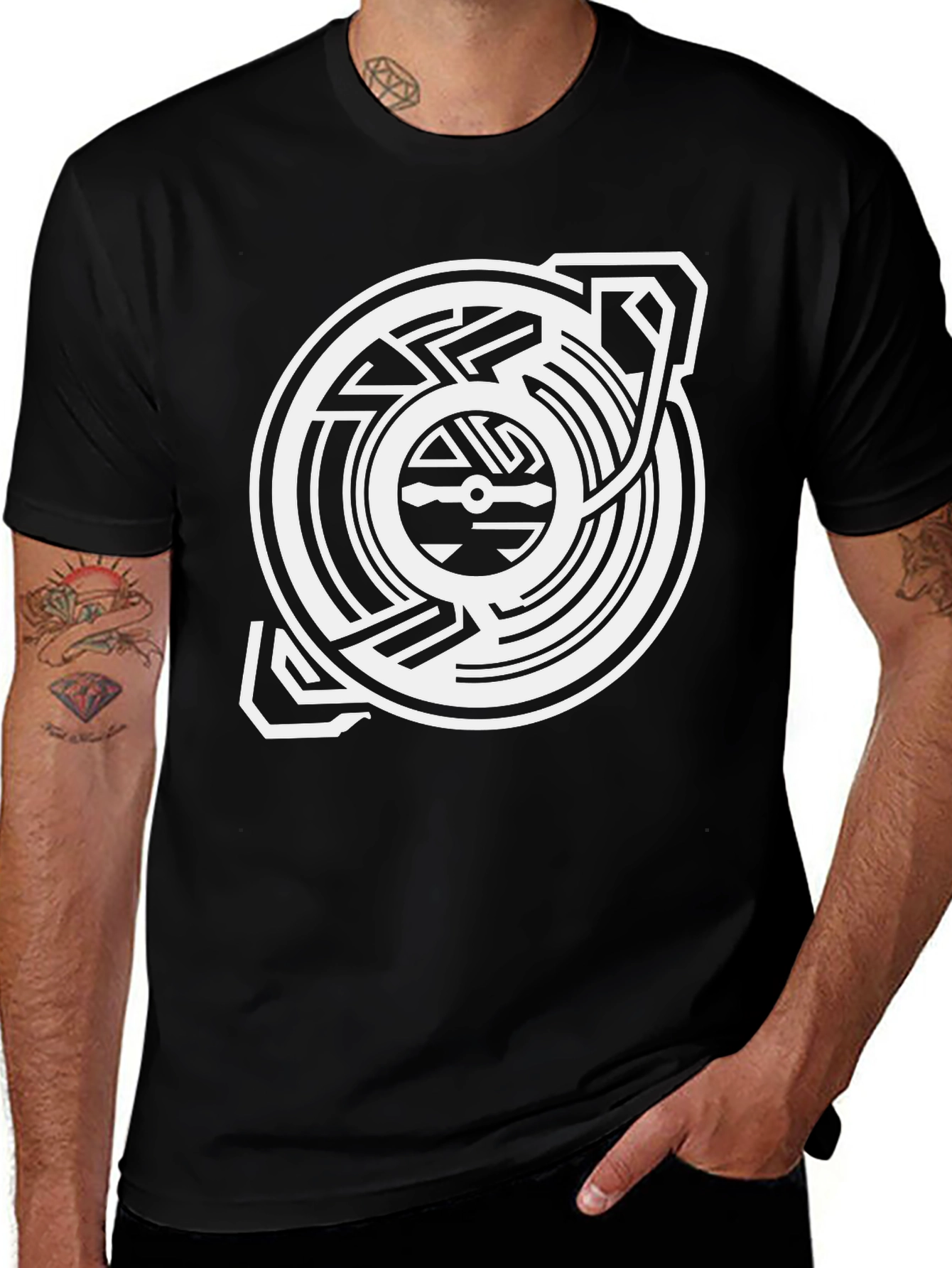 DJ Record Player Graphic T-Shirt