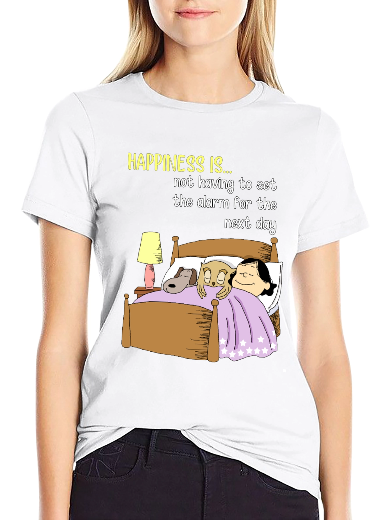 Happiness T-Shirt: No Alarm Bedtime Story