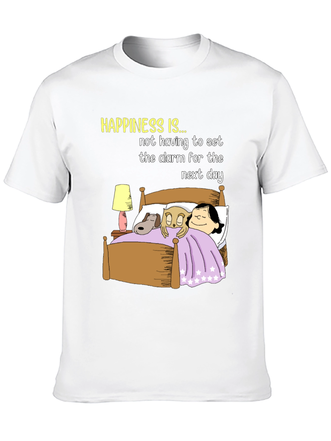 Happiness T-Shirt: No Alarm Bedtime Story