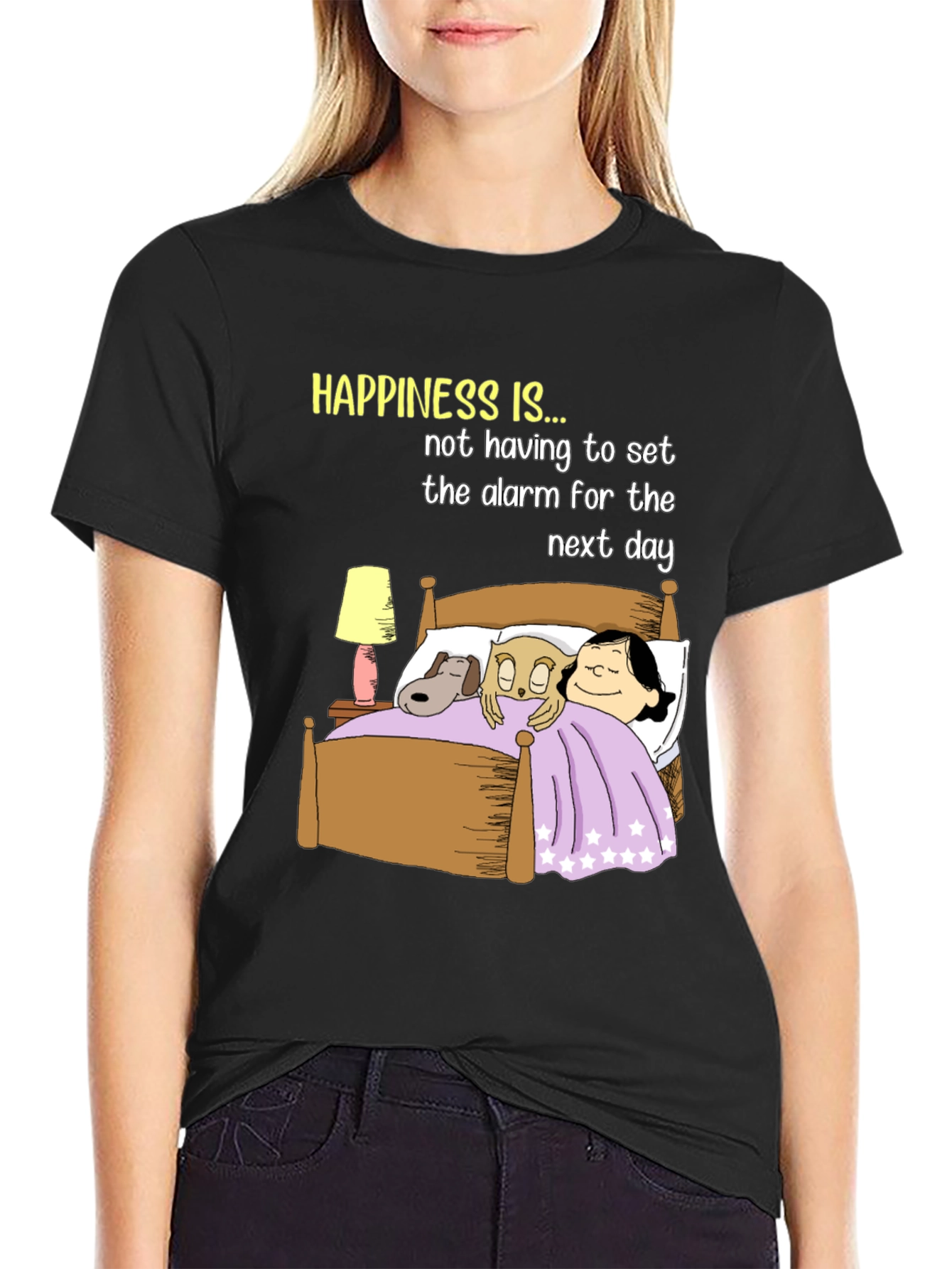 Happiness T-Shirt: No Alarm Bedtime Story