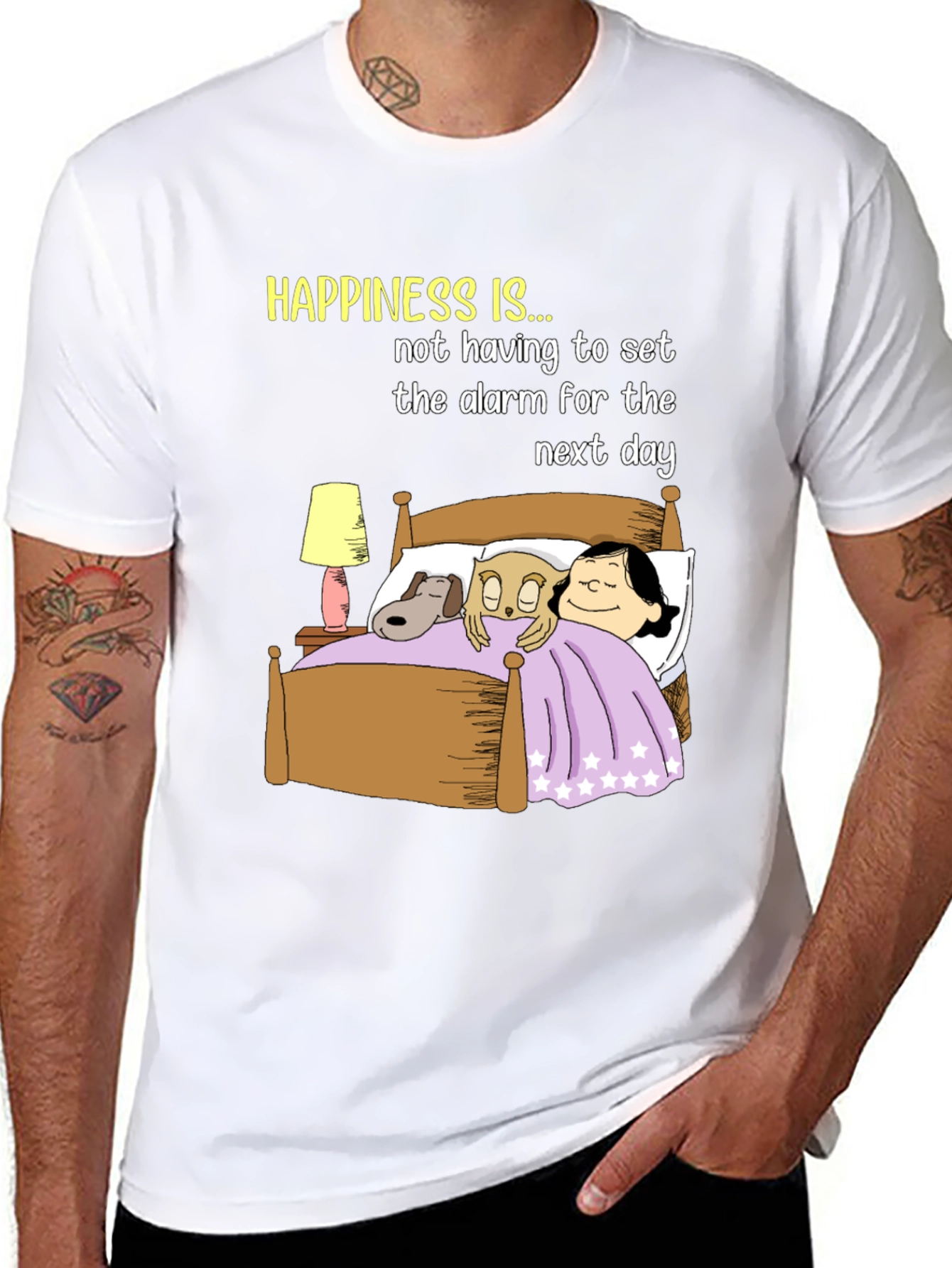 Happiness T-Shirt: No Alarm Bedtime Story