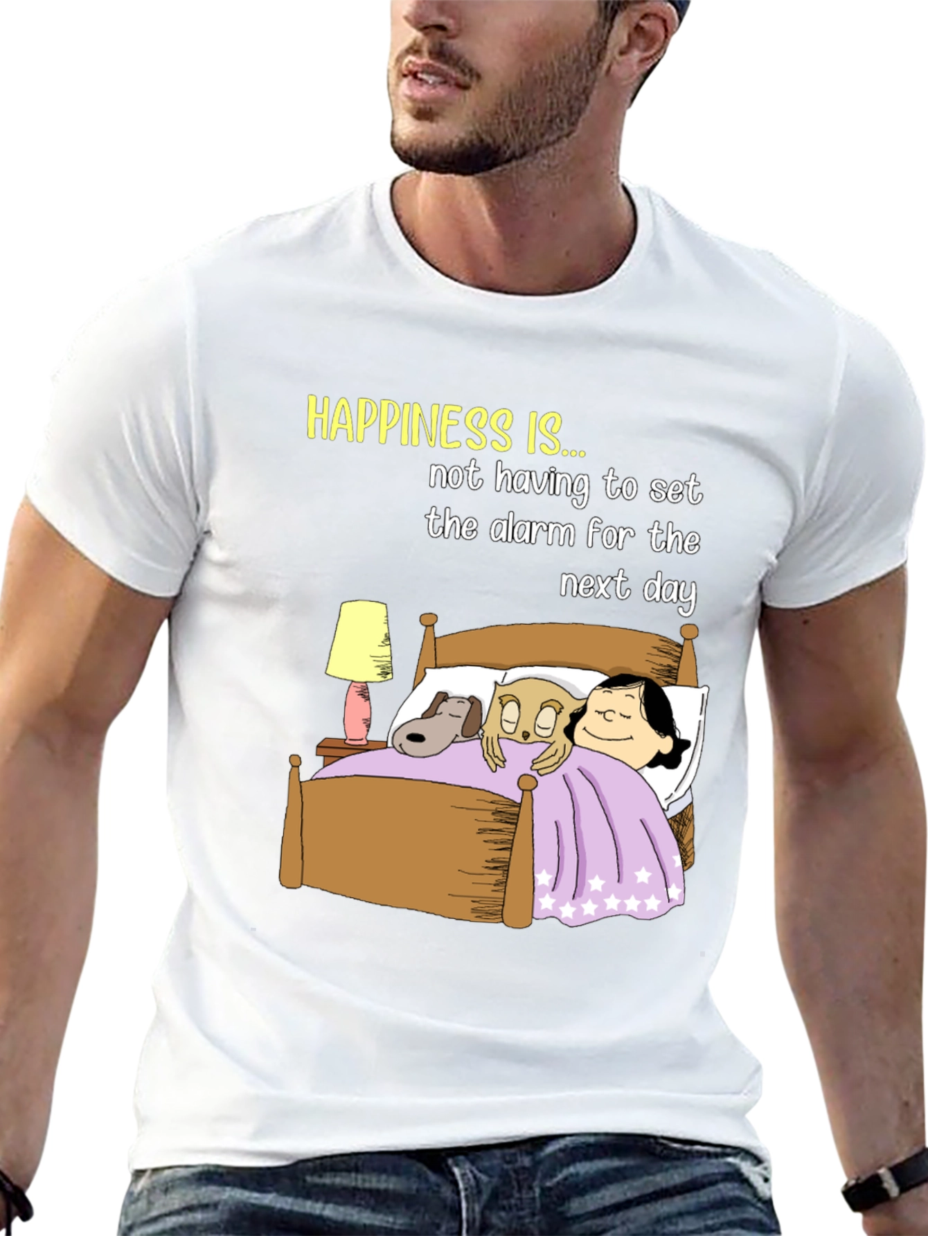 Happiness T-Shirt: No Alarm Bedtime Story