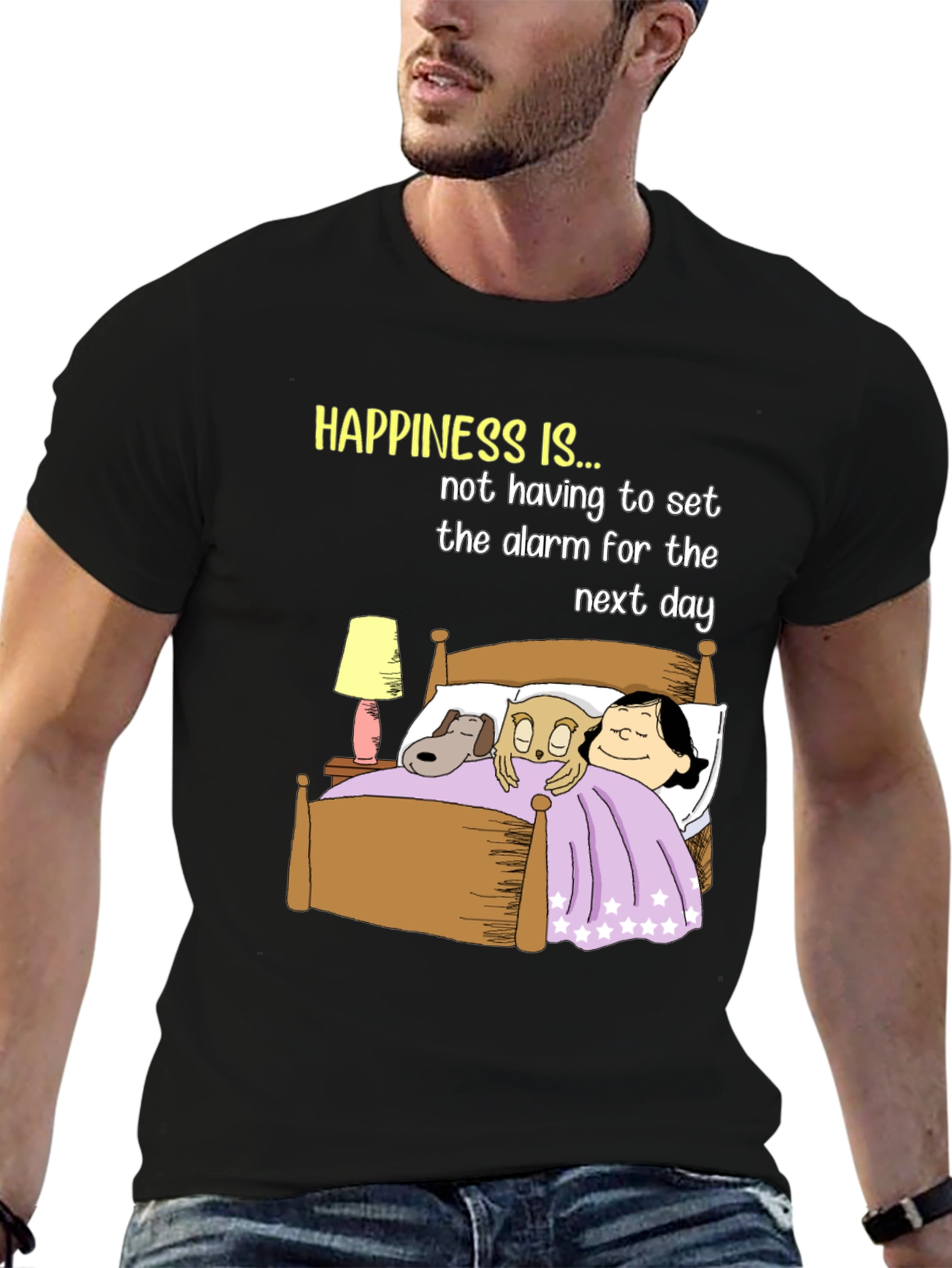 Happiness T-Shirt: No Alarm Bedtime Story