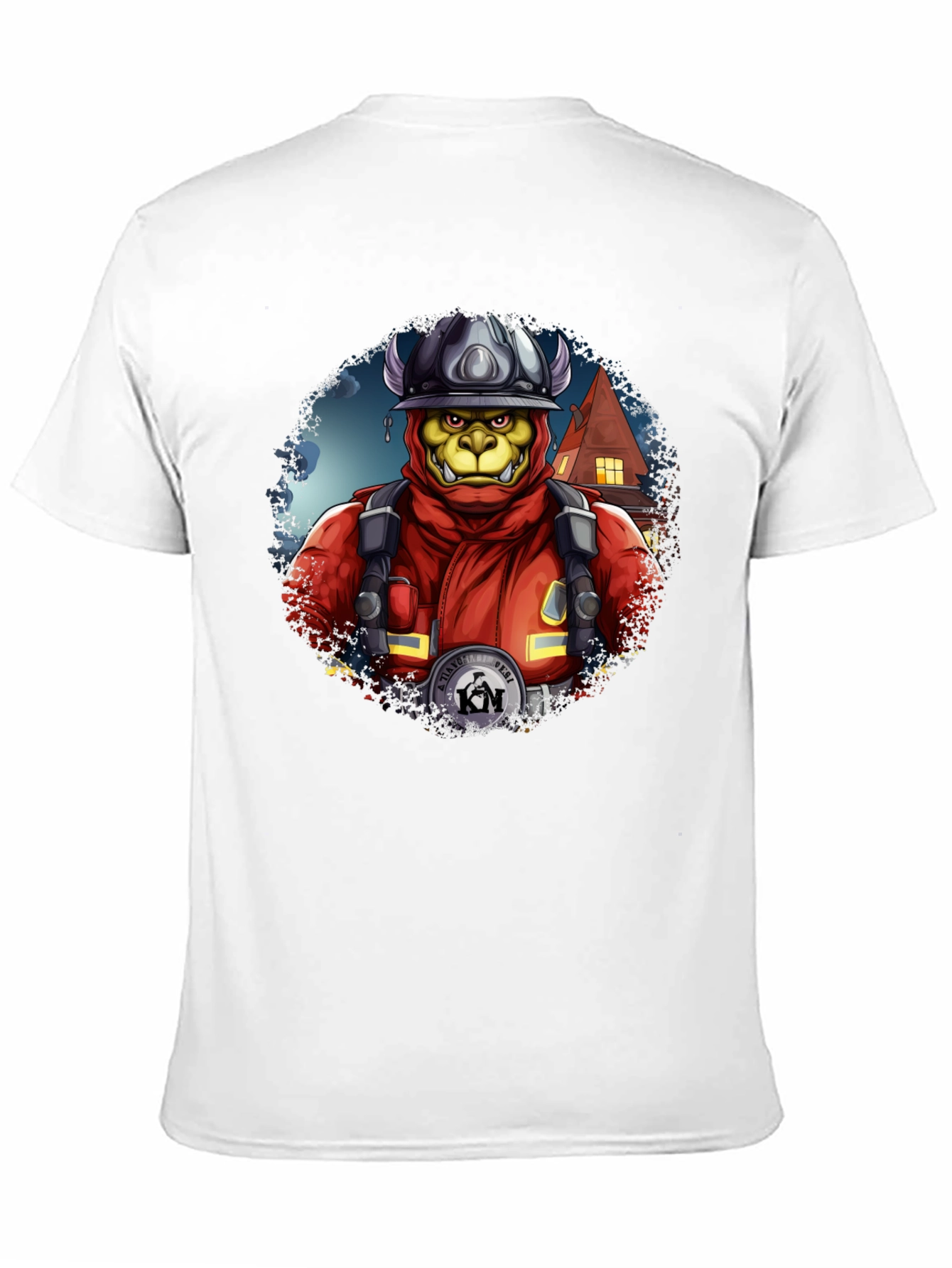 Monster Firefighter Graphic Tee