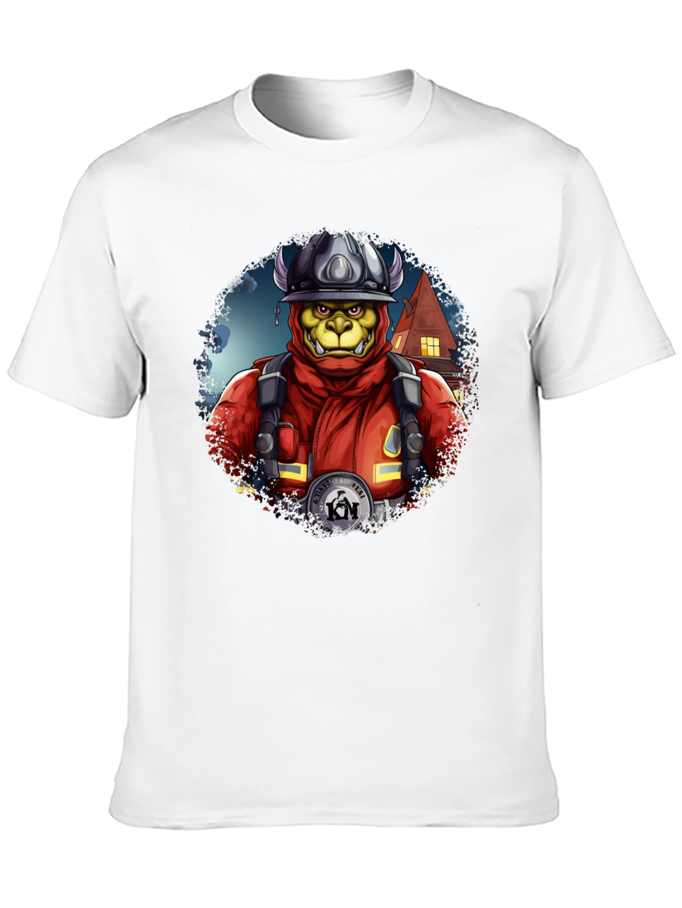 Monster Firefighter Graphic Tee