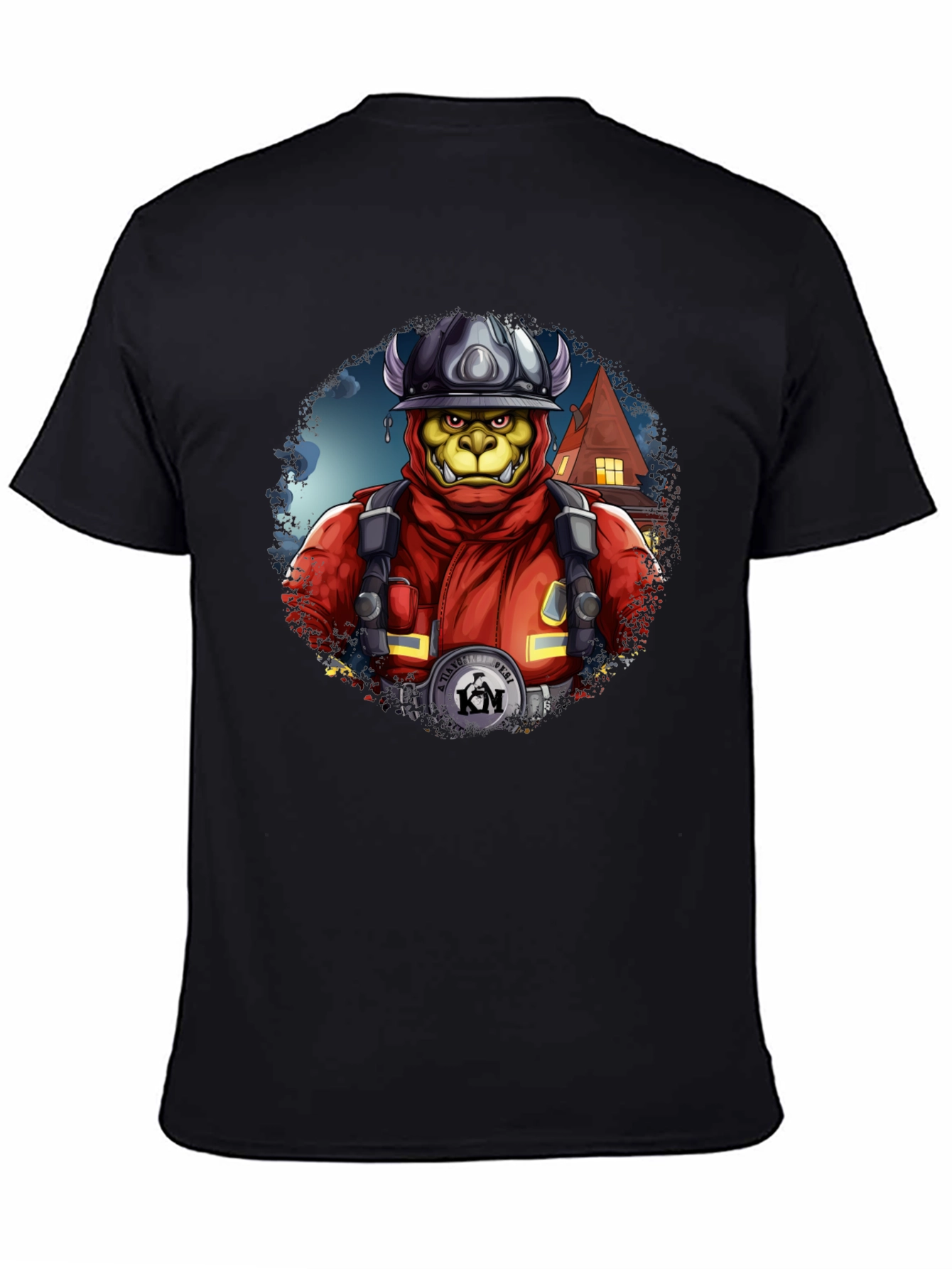 Monster Firefighter Graphic Tee