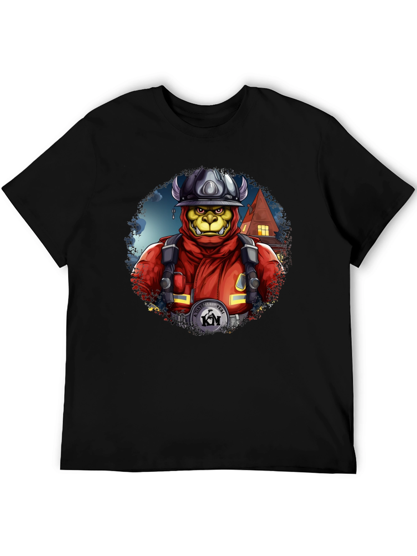 Monster Firefighter Graphic Tee