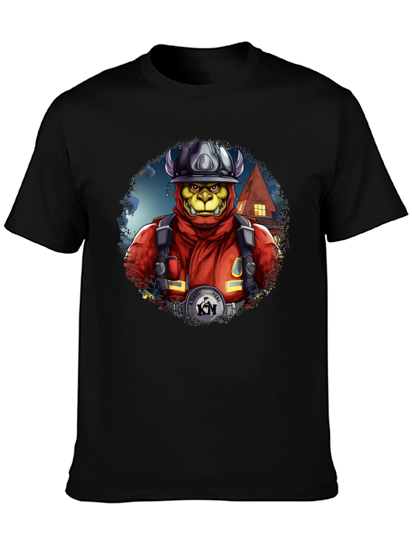 Monster Firefighter Graphic Tee