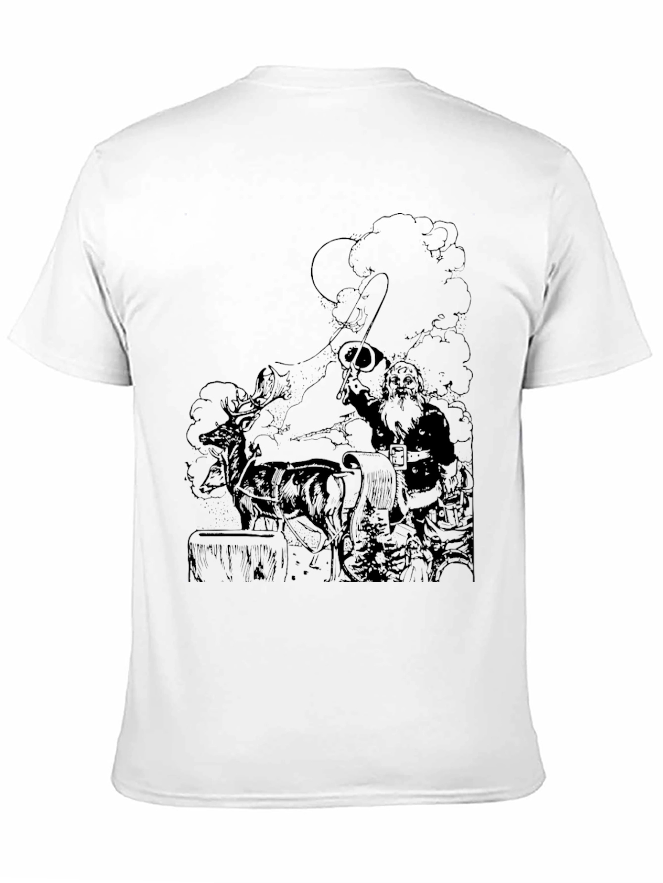 Santas Ride Black Graphic Tee
