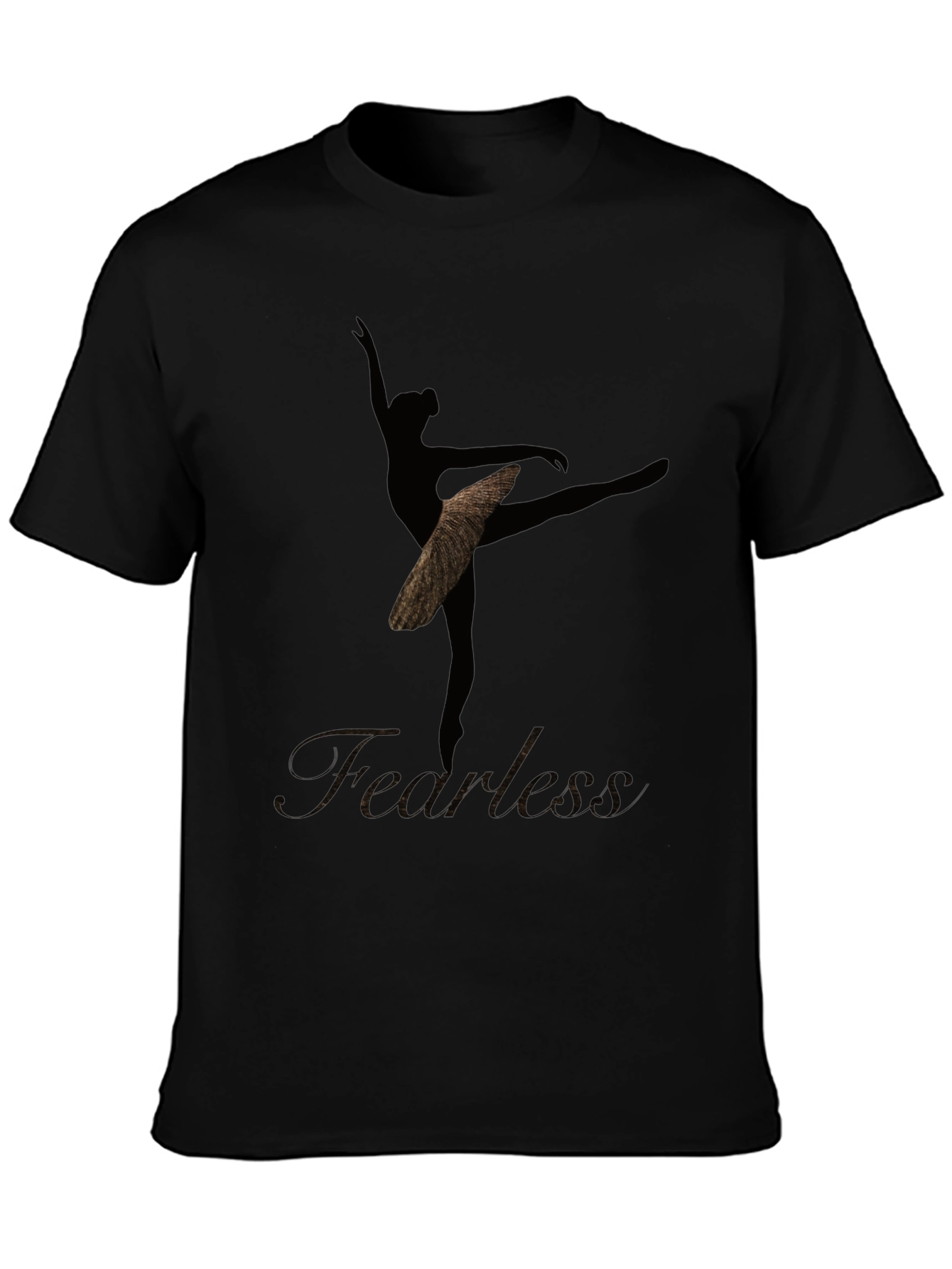 Fearless Ballerina Graphic Tee - Black