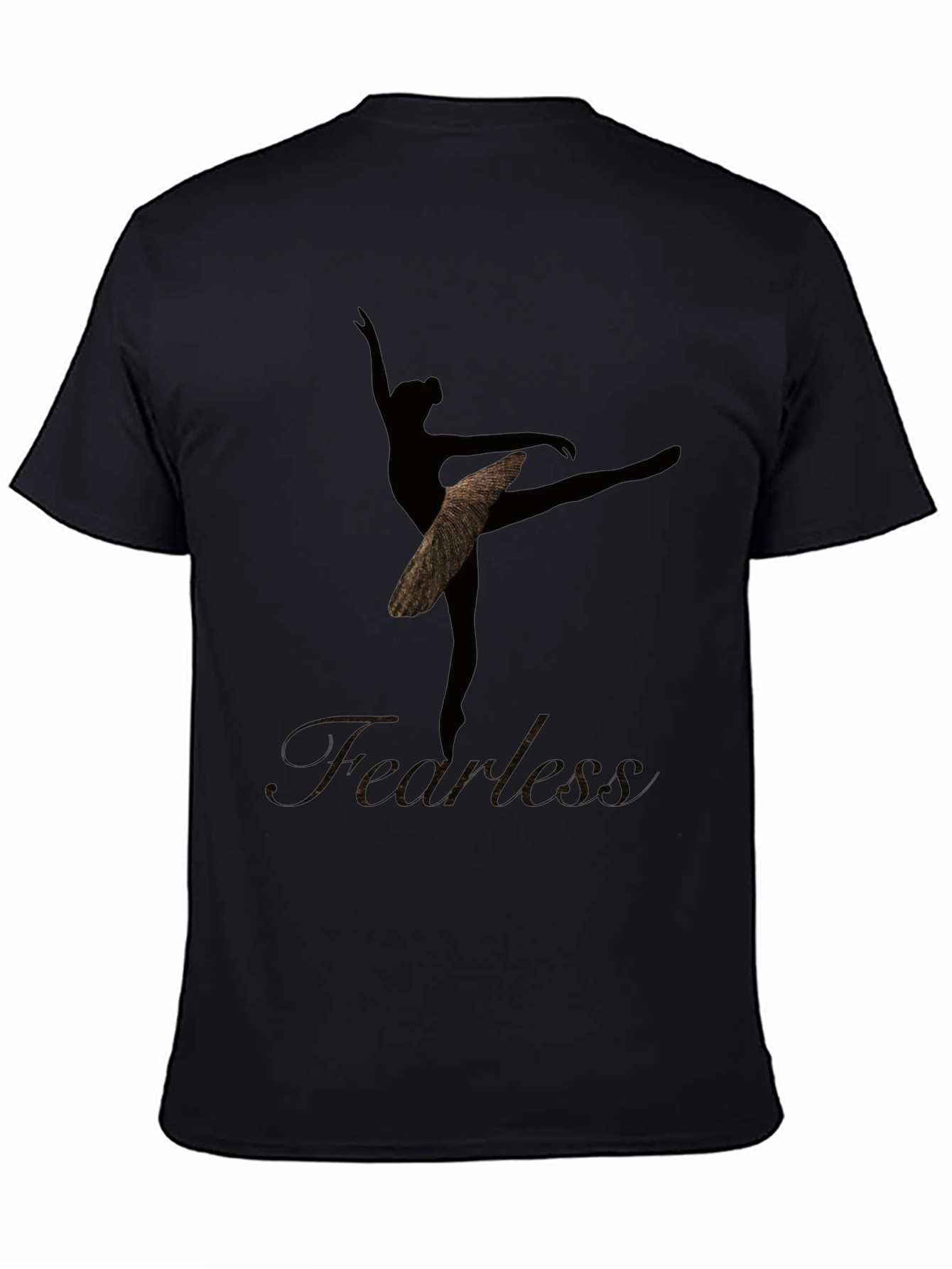 Fearless Ballerina Graphic Tee - Black