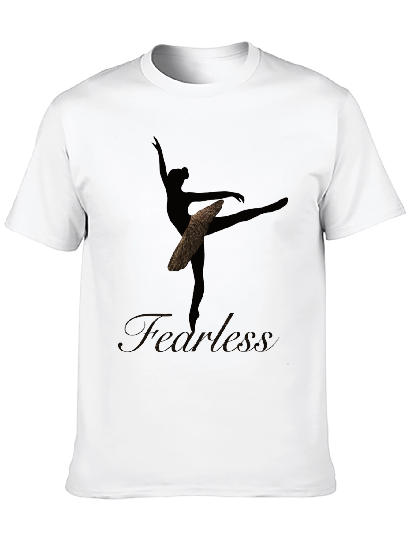 Fearless Ballerina Graphic Tee - Black