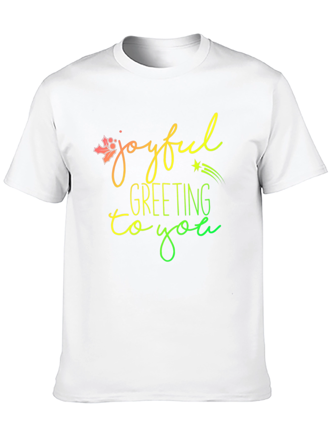 Joyful Greeting Graphic T-Shirt