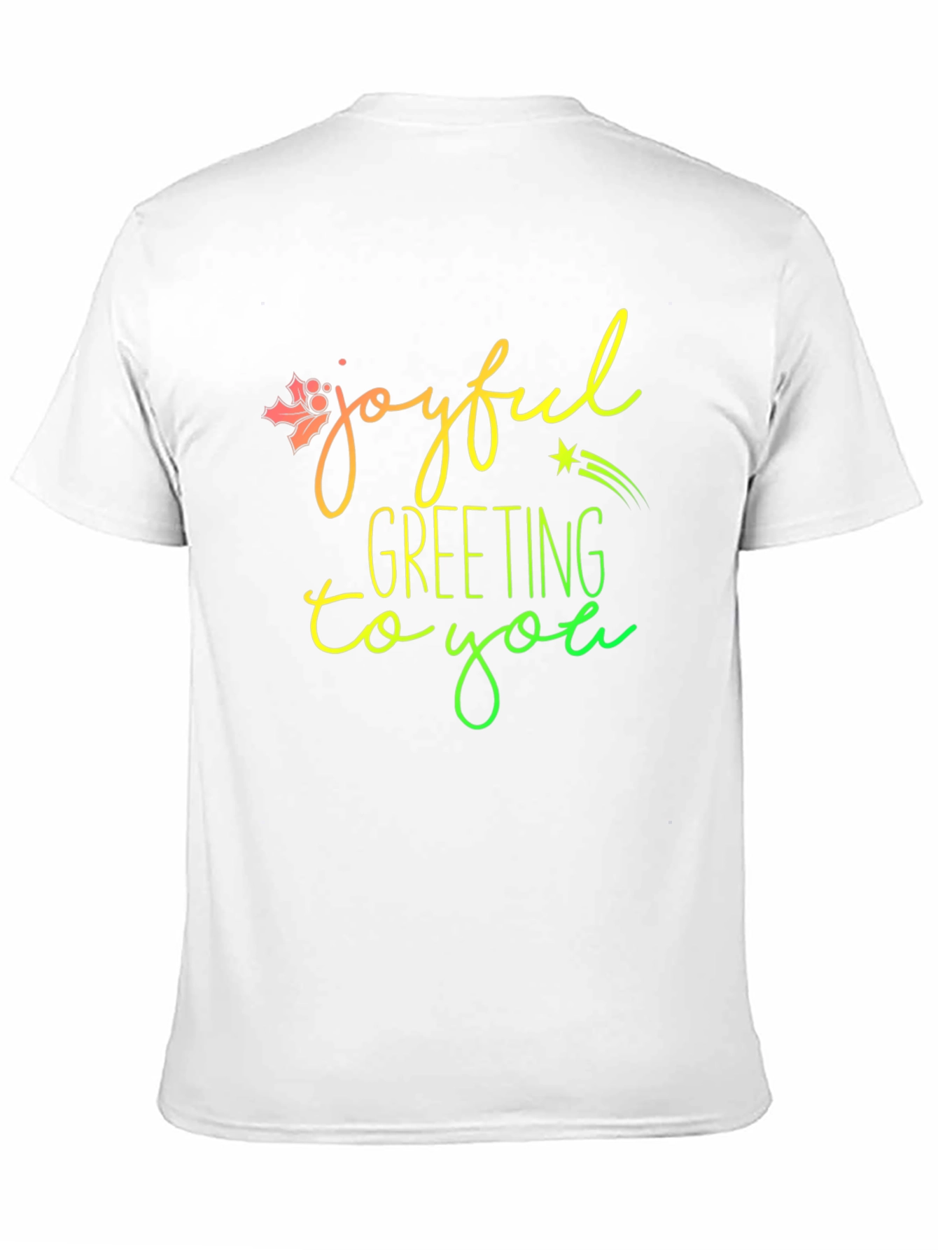 Joyful Greeting Graphic T-Shirt