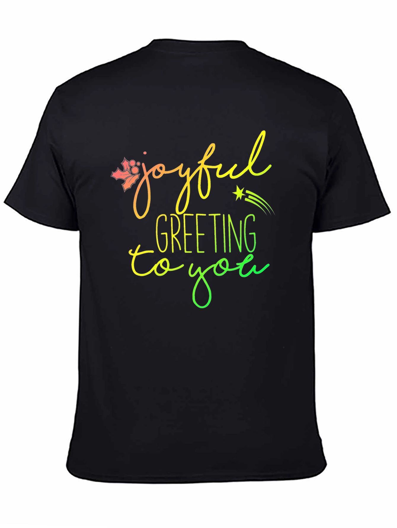 Joyful Greeting Graphic T-Shirt
