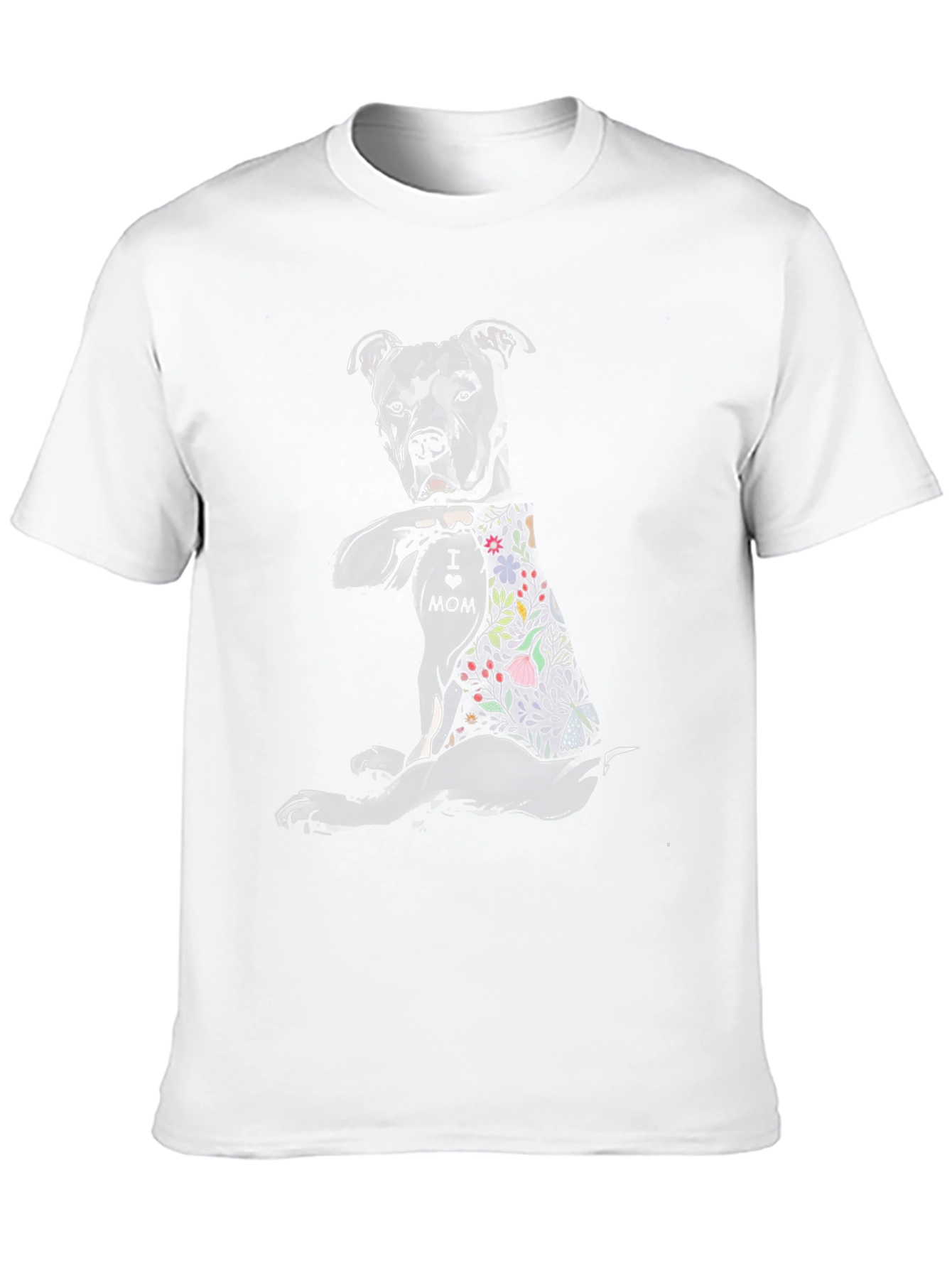 Pitbull Mom Tattoo Graphic T-Shirt