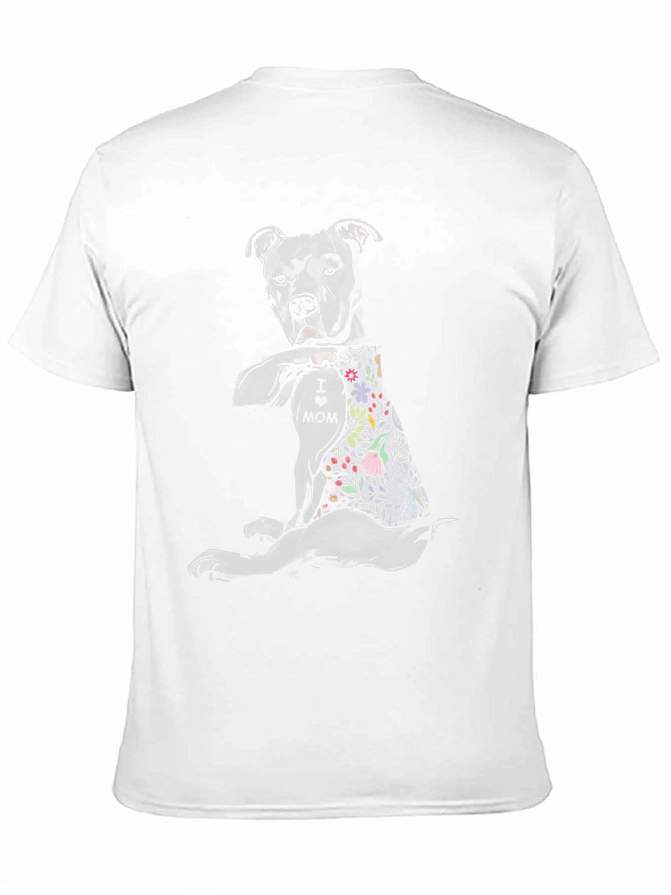 Pitbull Mom Tattoo Graphic T-Shirt