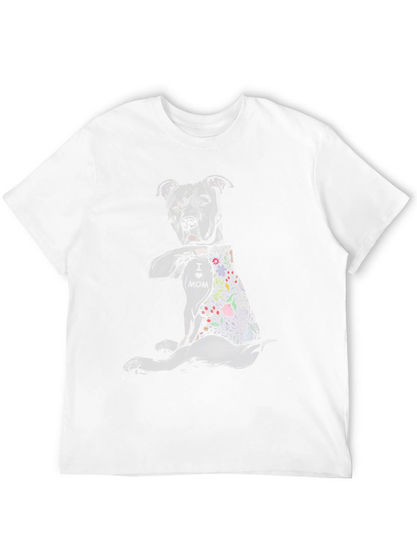Pitbull Mom Tattoo Graphic T-Shirt