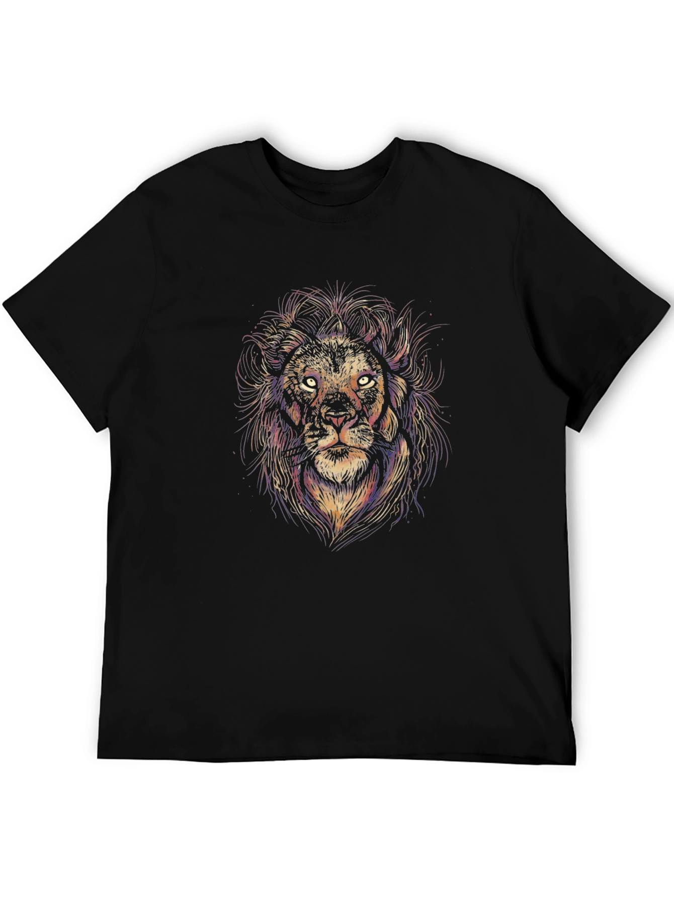 Lion Graphic Black T-Shirt