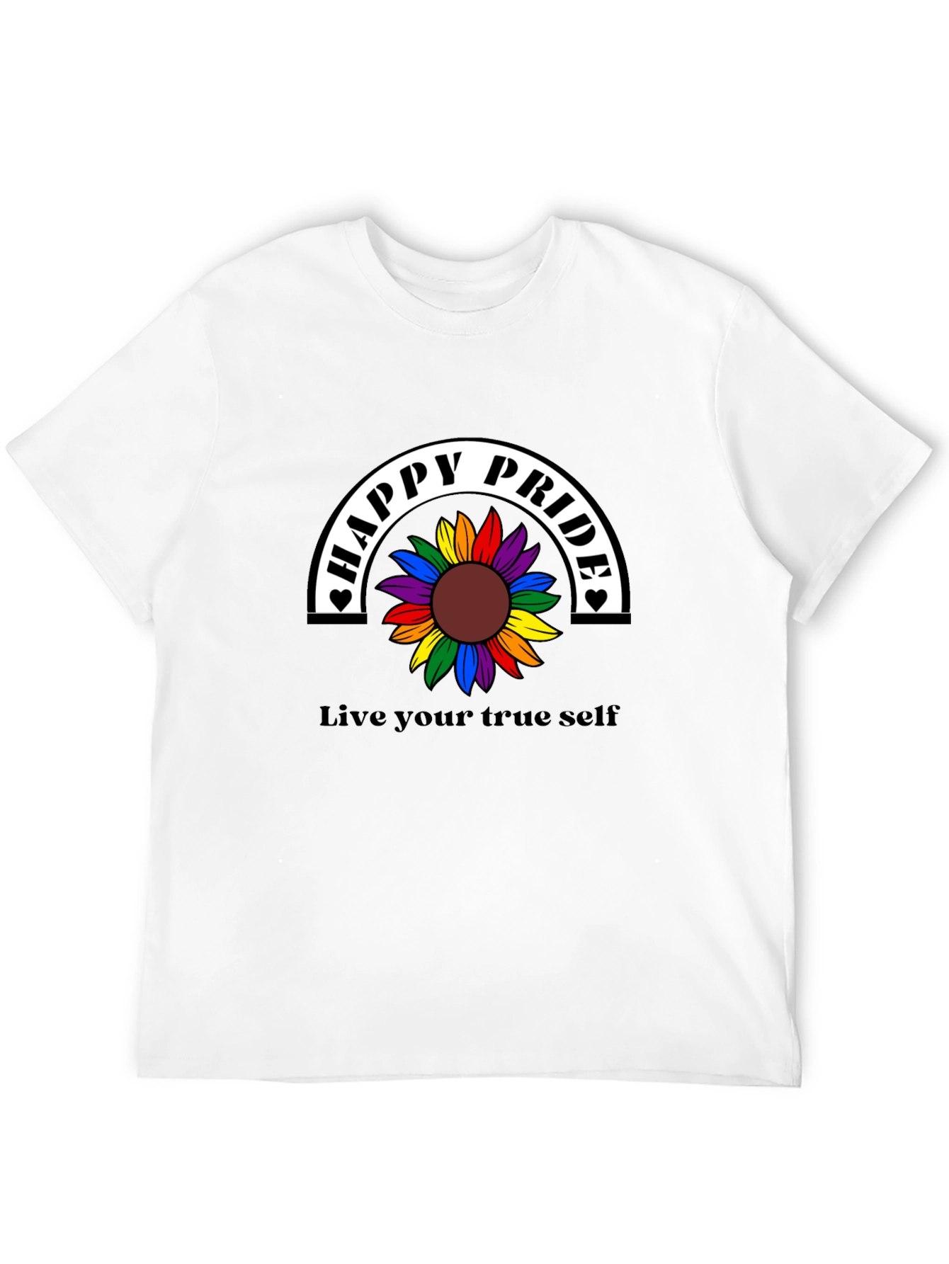 Happy Pride Rainbow Sunflower T-Shirt
