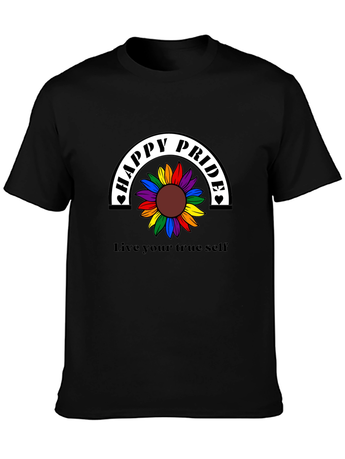 Happy Pride Rainbow Sunflower T-Shirt
