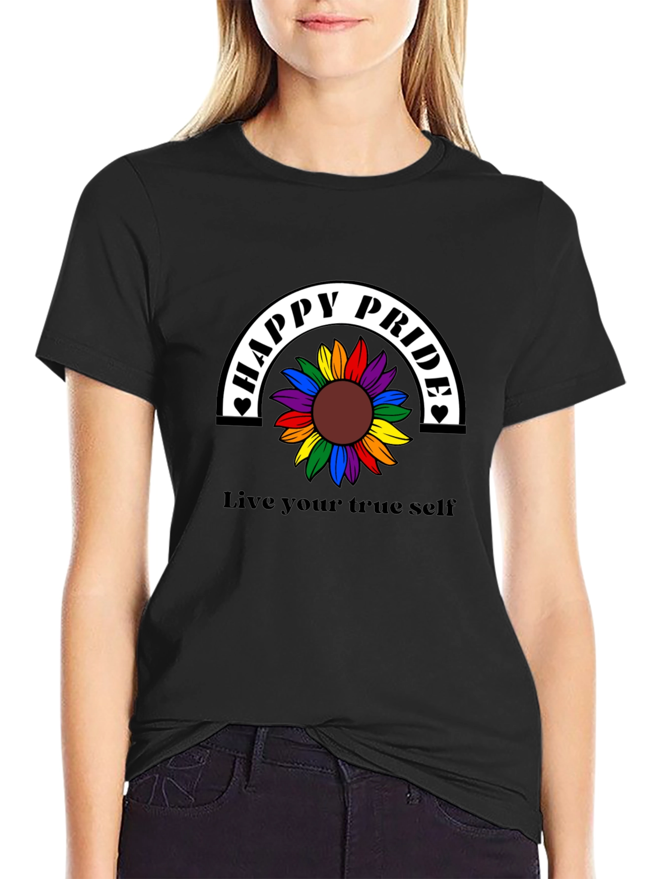 Happy Pride Rainbow Sunflower T-Shirt