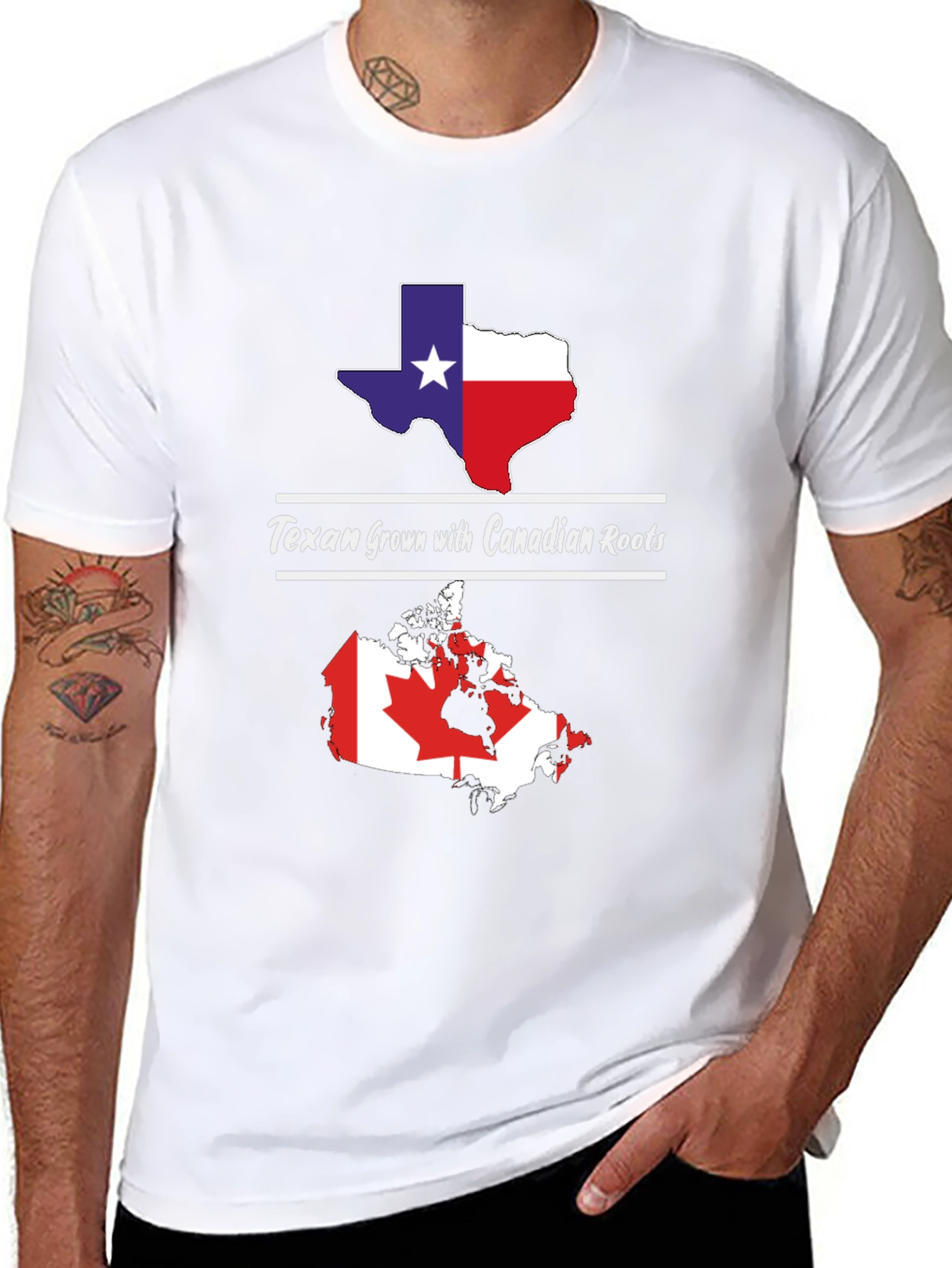 Texan Grown with Canadian Roots T-Shirt