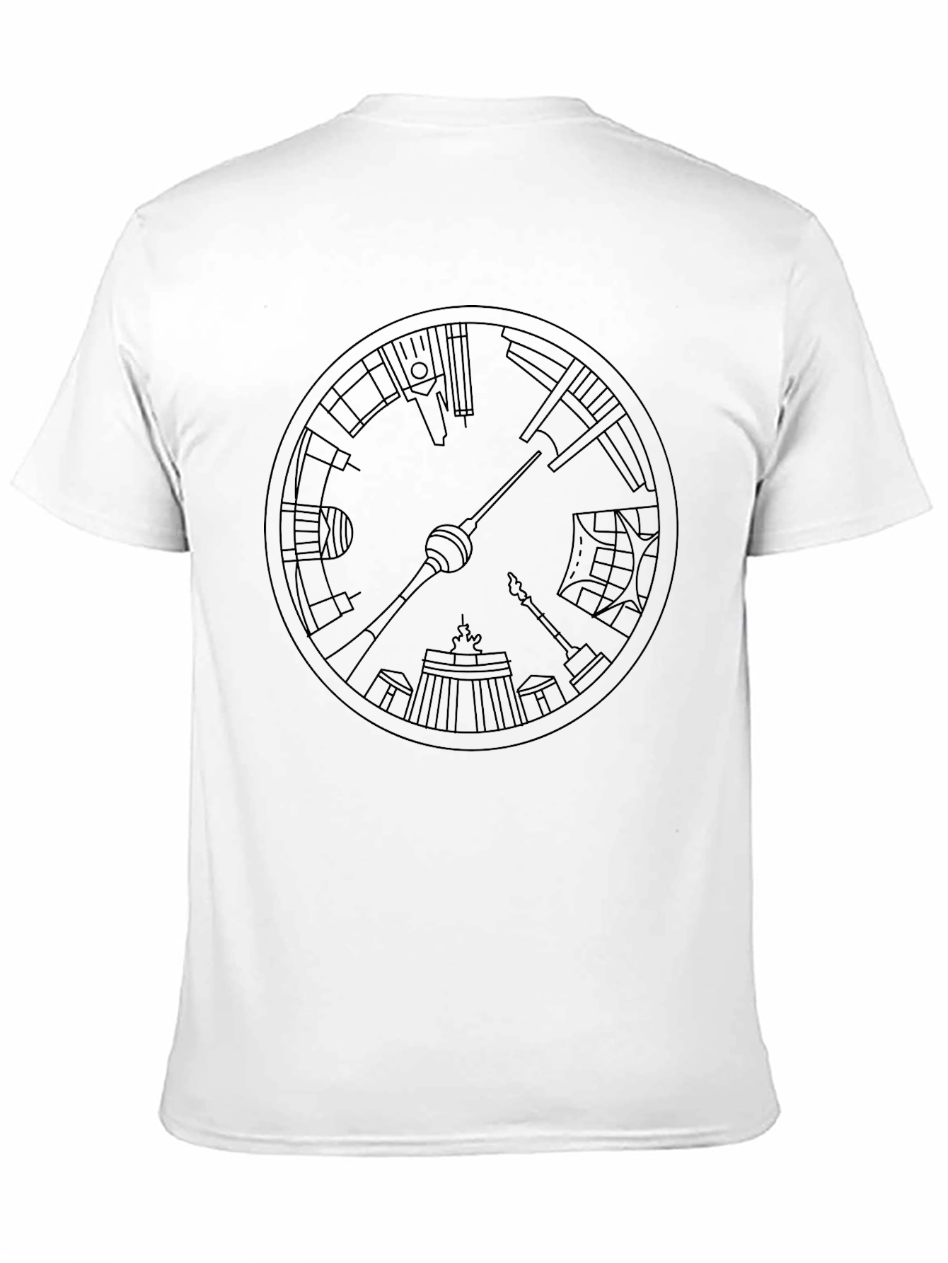 Berlin Landmark Clock Graphic T-Shirt