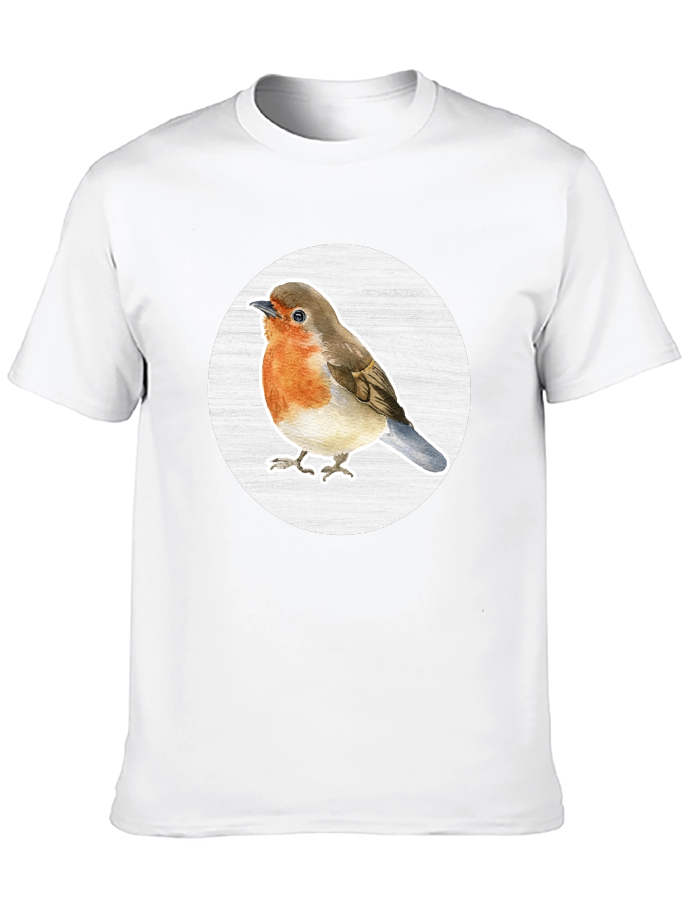 Robin Bird T-Shirt - Black Cotton Blend Tee