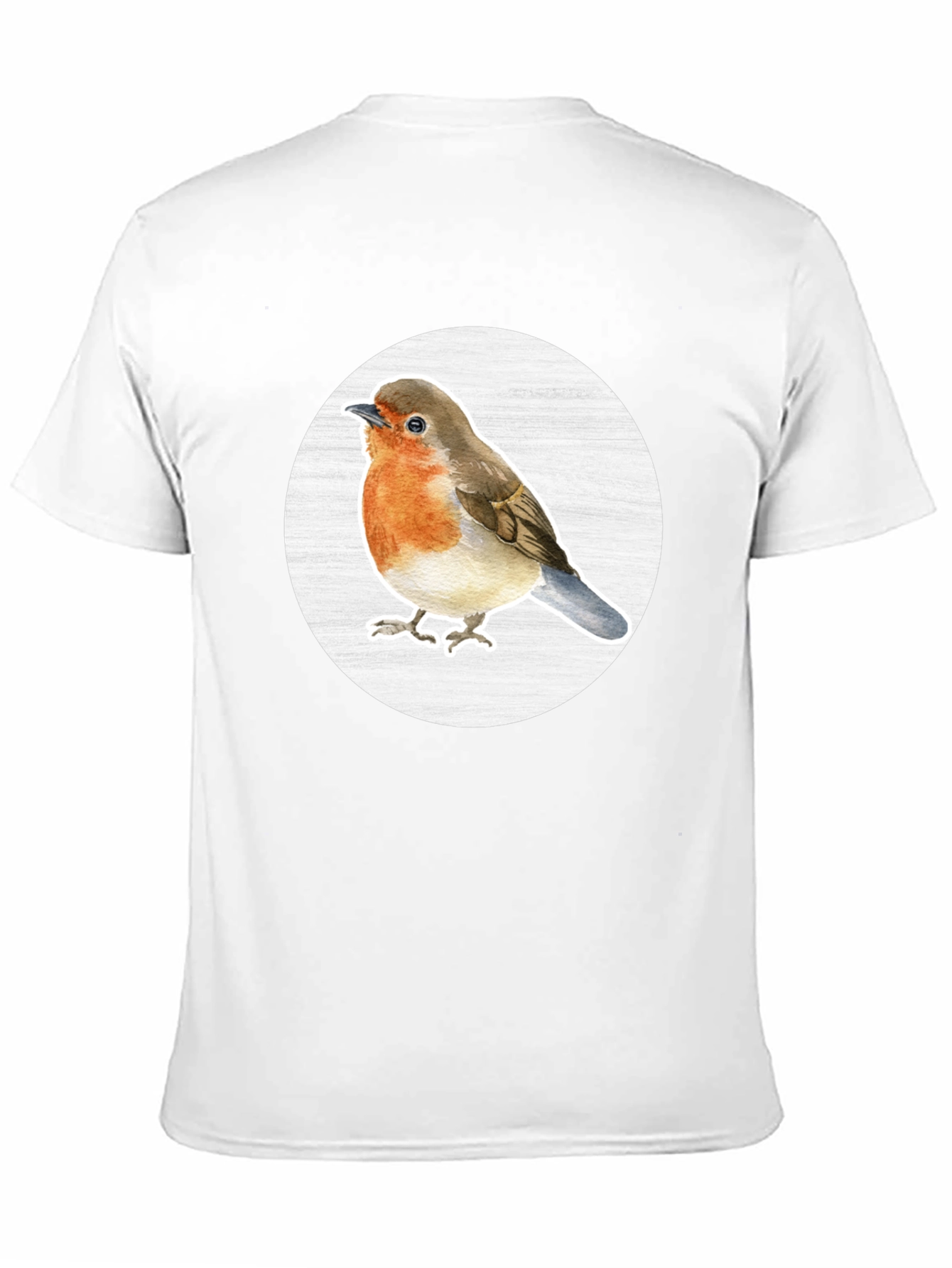 Robin Bird T-Shirt - Black Cotton Blend Tee