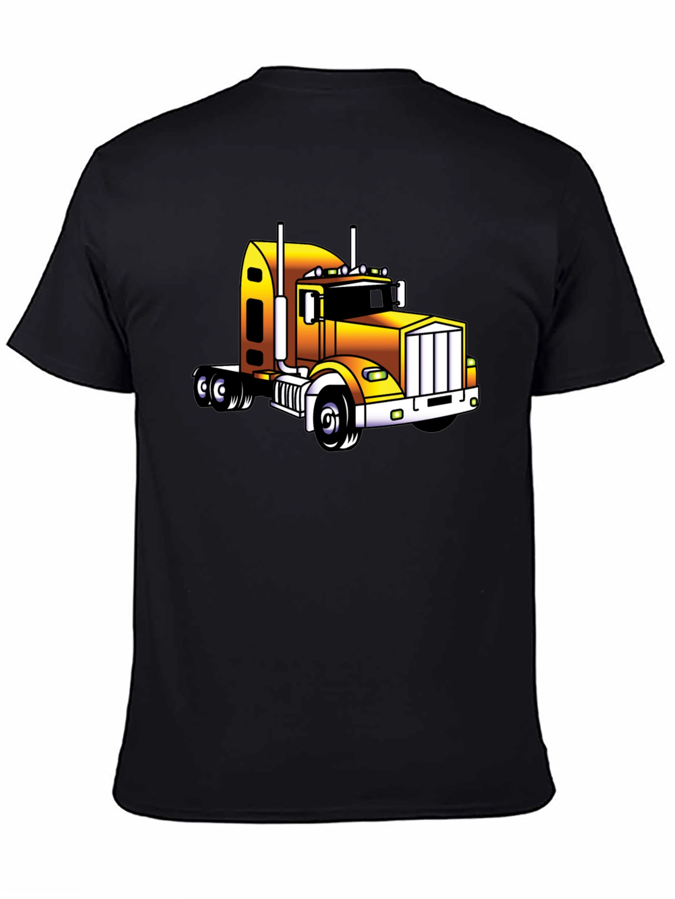 Truck Graphic Tee - Black T-Shirt for Men